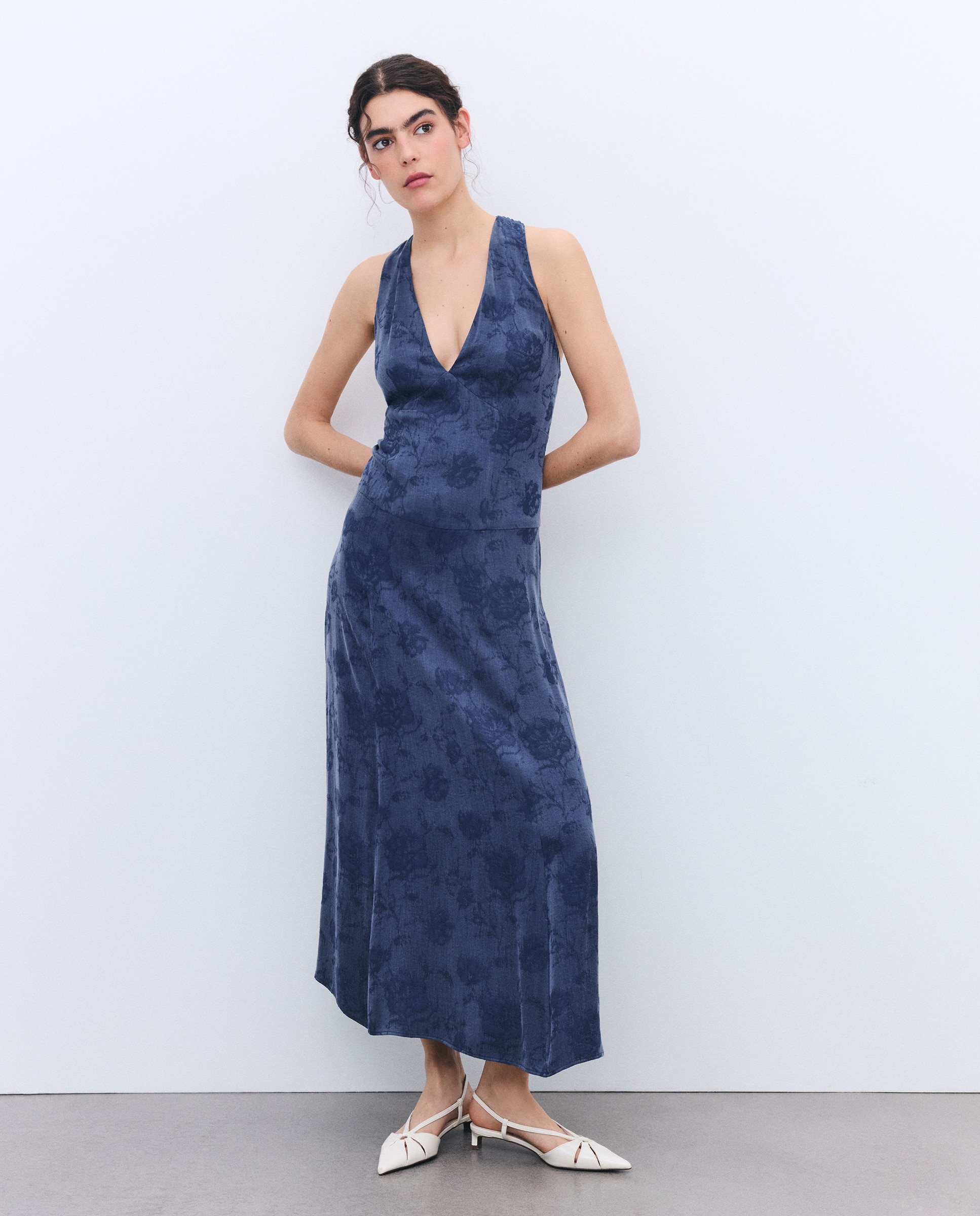 Imagem 0 de Vestido Comprido Jacquard