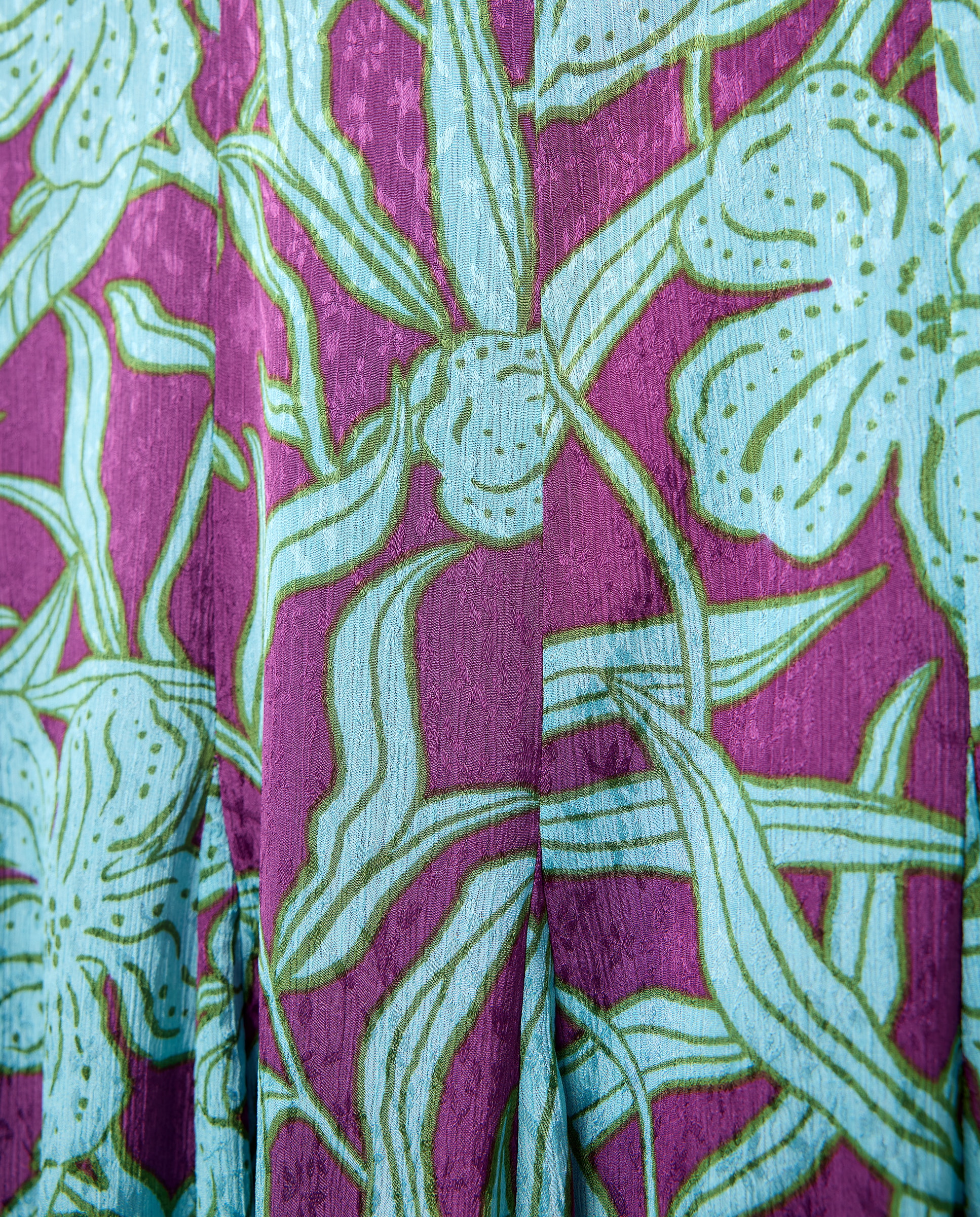 Vestido escote corazón godets de mujer - Tintoretto - Morado Morado-5