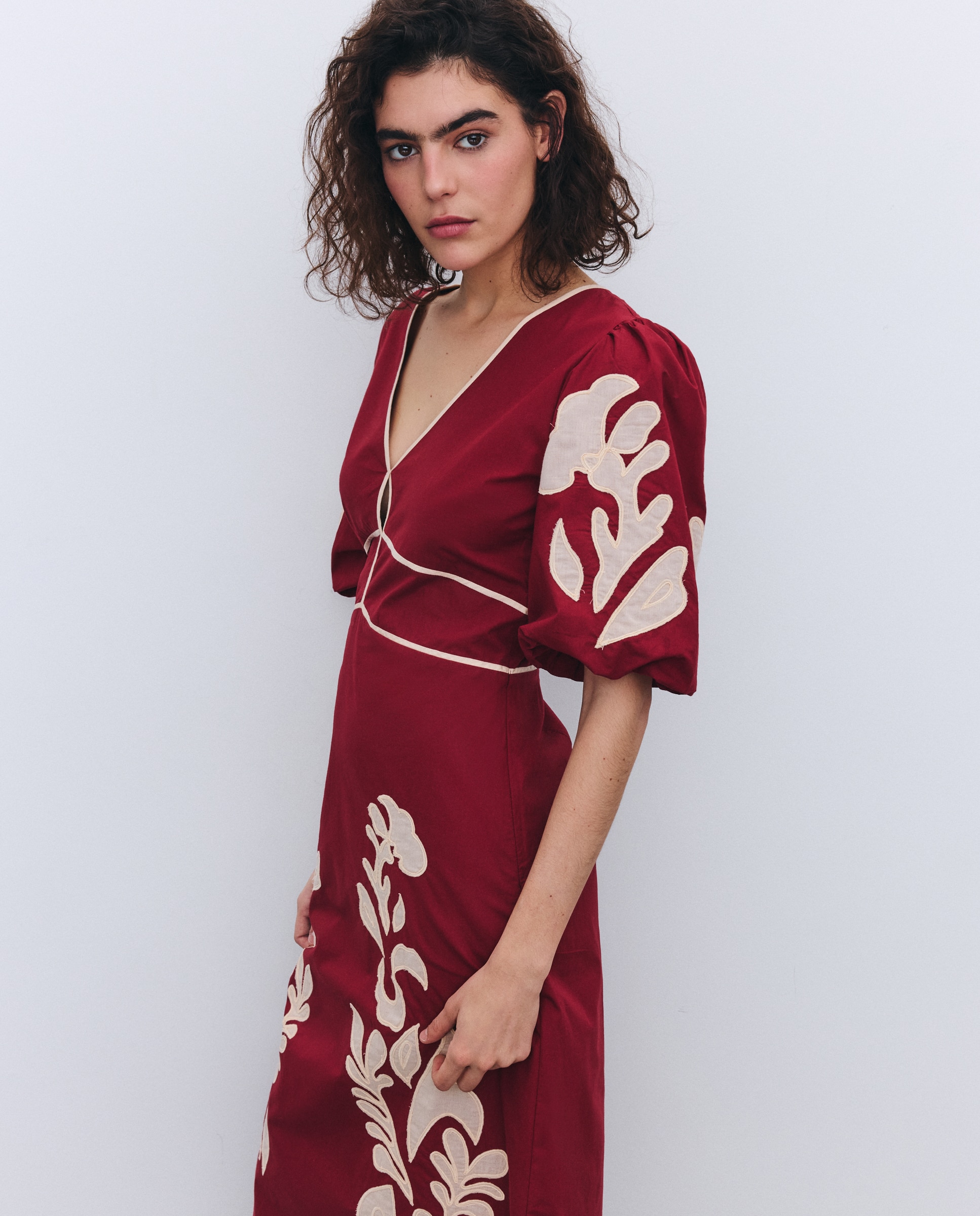 Imagem 0 de Vestido com Estampado Posicional
