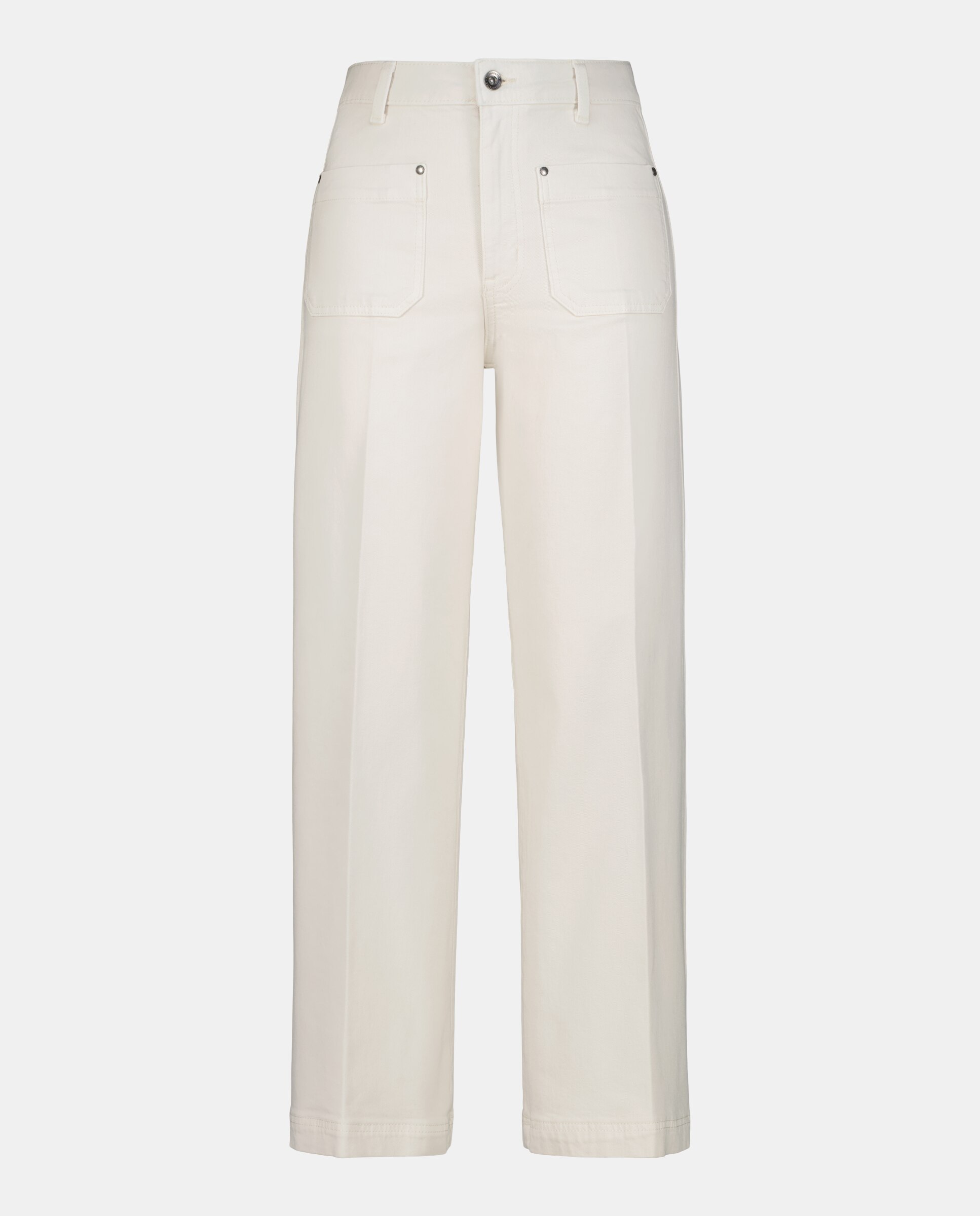 Calças Lisas de Algodão 120 Cru-4