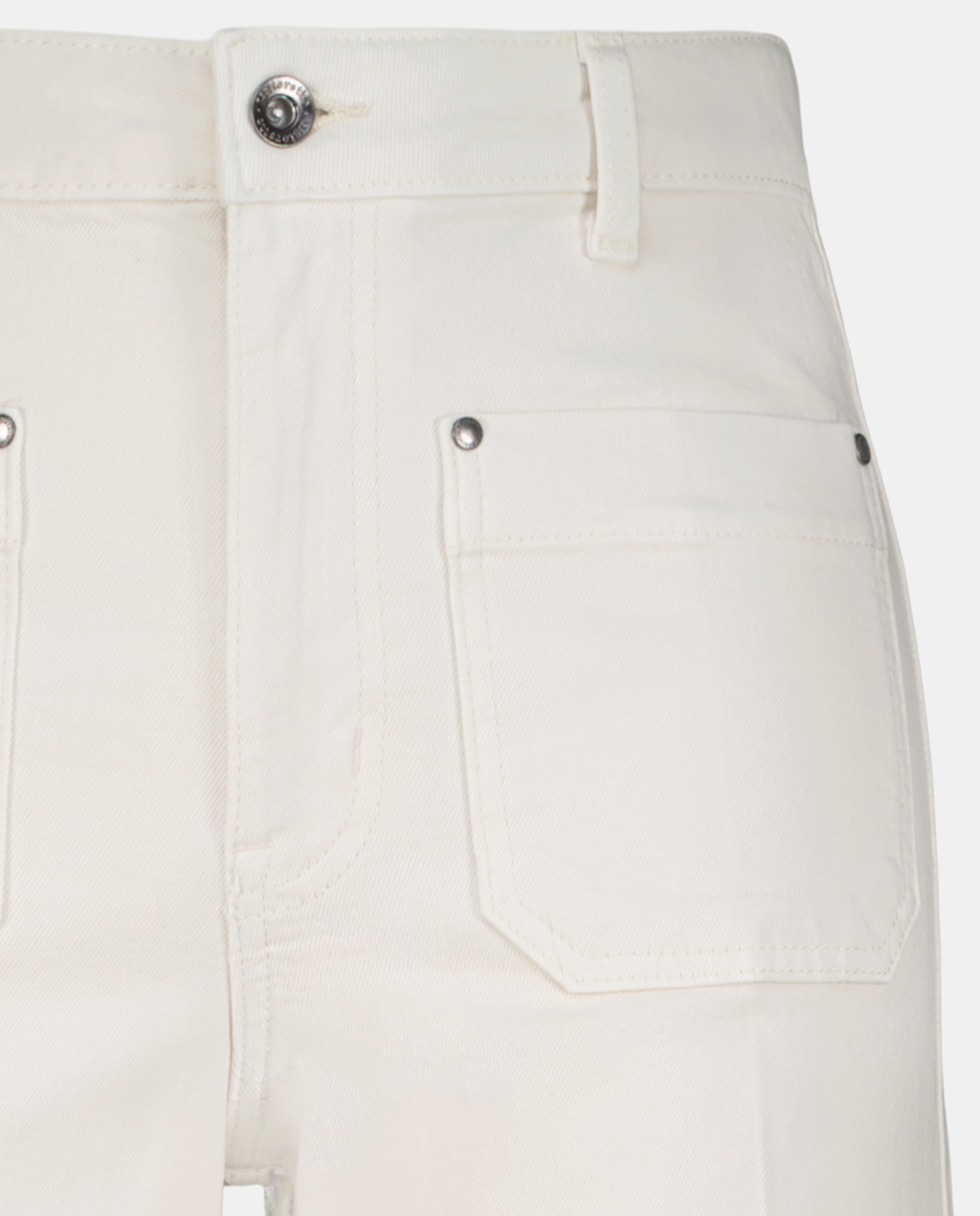 Calças Lisas de Algodão 120 Cru-5