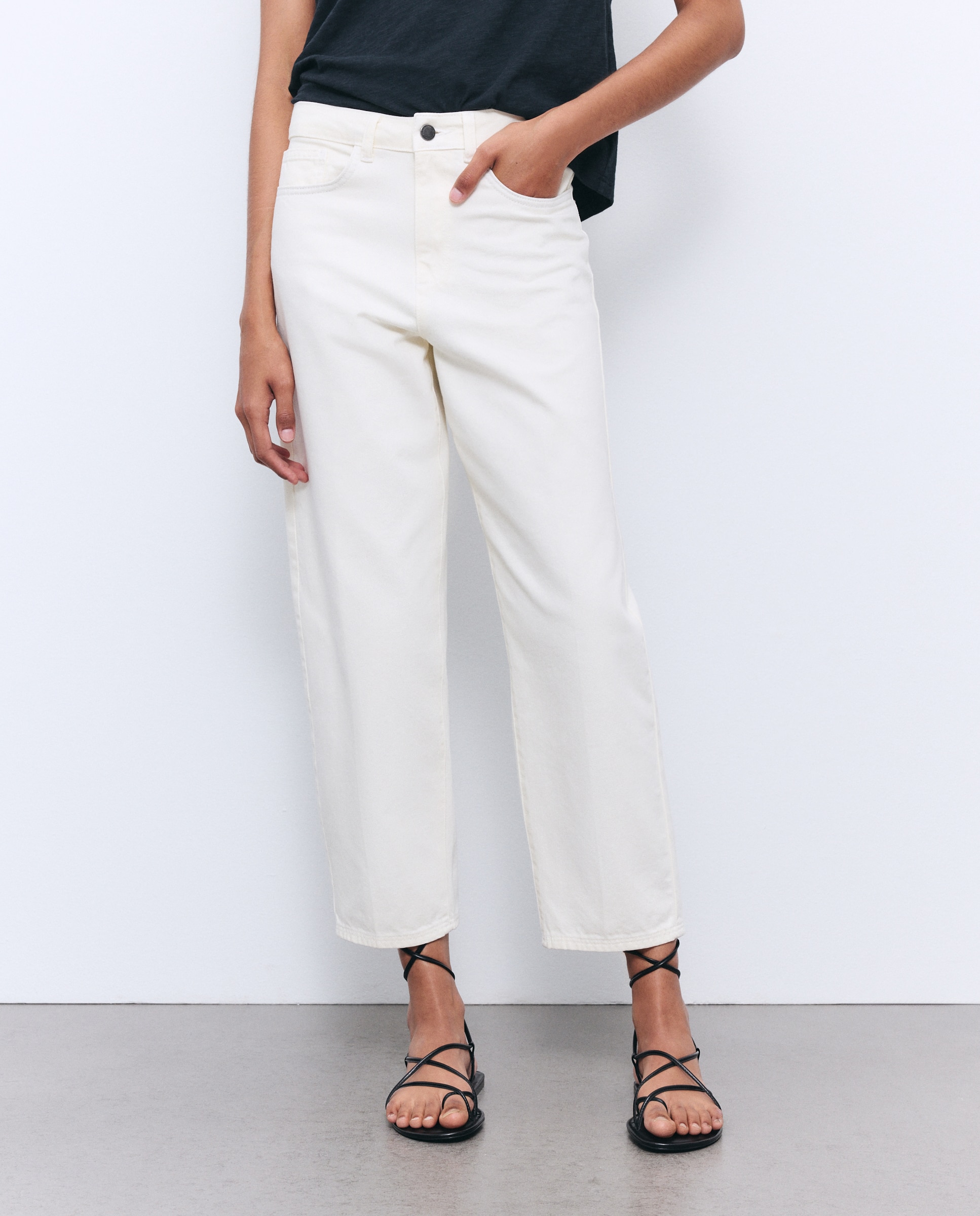 Pantalón ballon fit de mujer - Tintoretto - 120 Crudo 120 Crudo-2