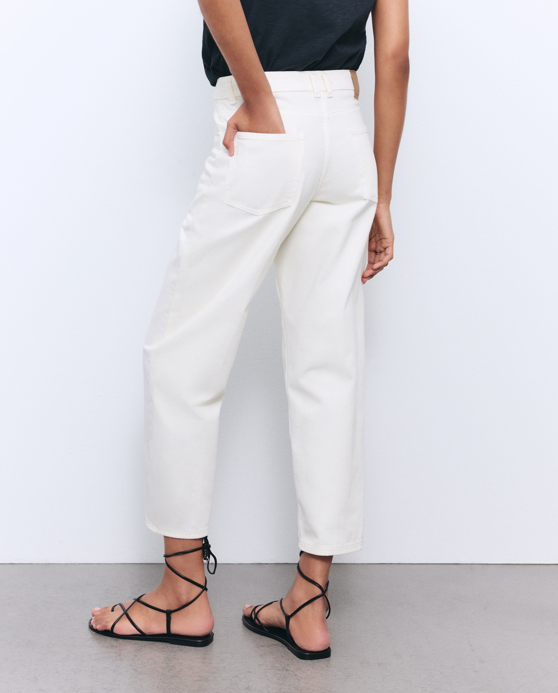 Pantalón ballon fit de mujer - Tintoretto - 120 Crudo 120 Crudo-3