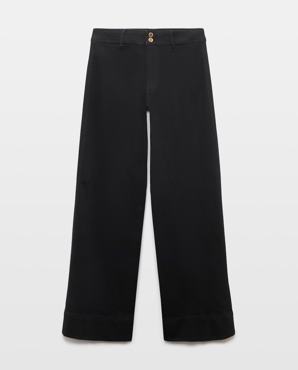 Imagen 1 de Jeans wide leg de mujer con dos botones 120 Crudo