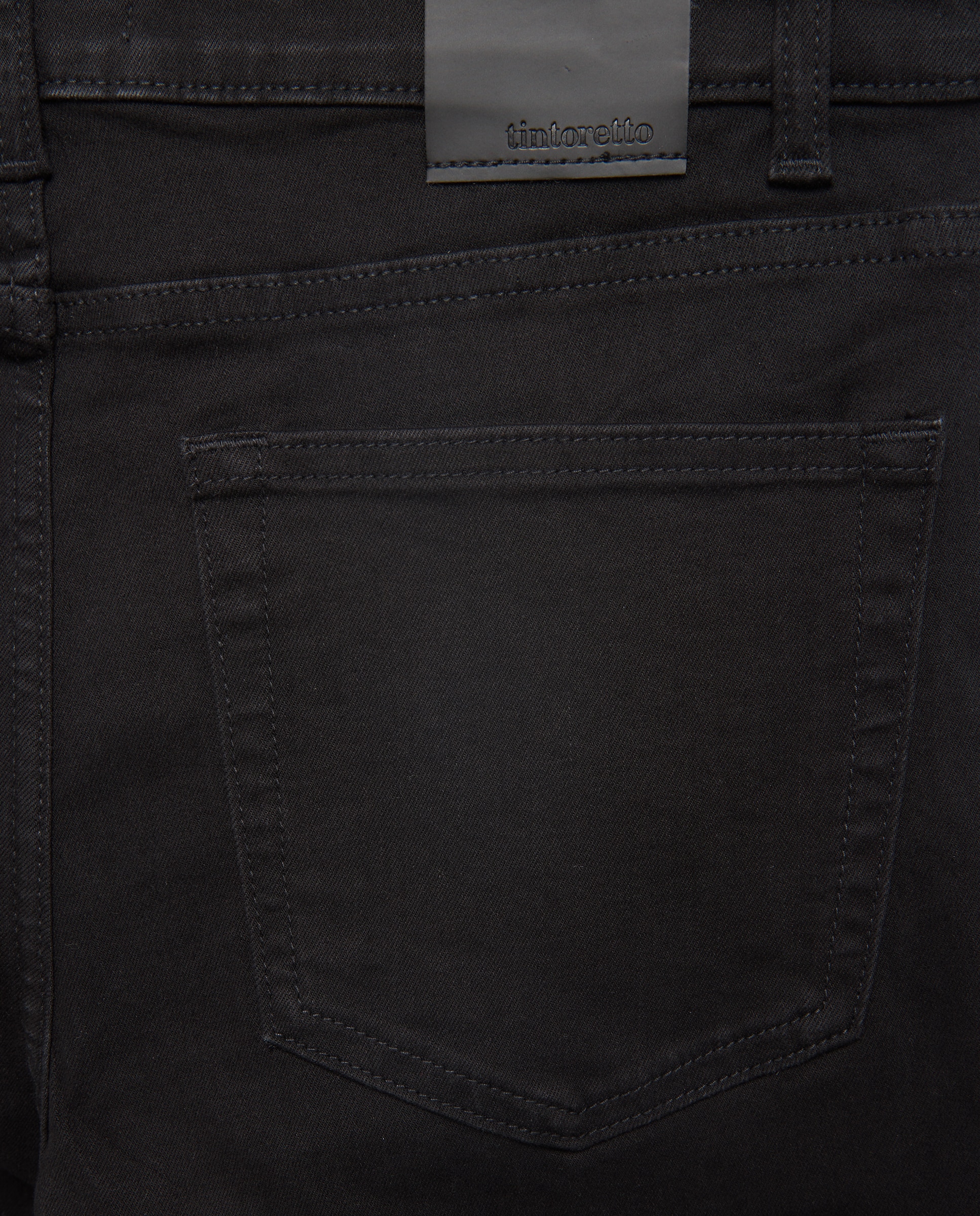 Jeans flare de mujer 5 bolsillos - Tintoretto - Negro intenso Negro intenso-5