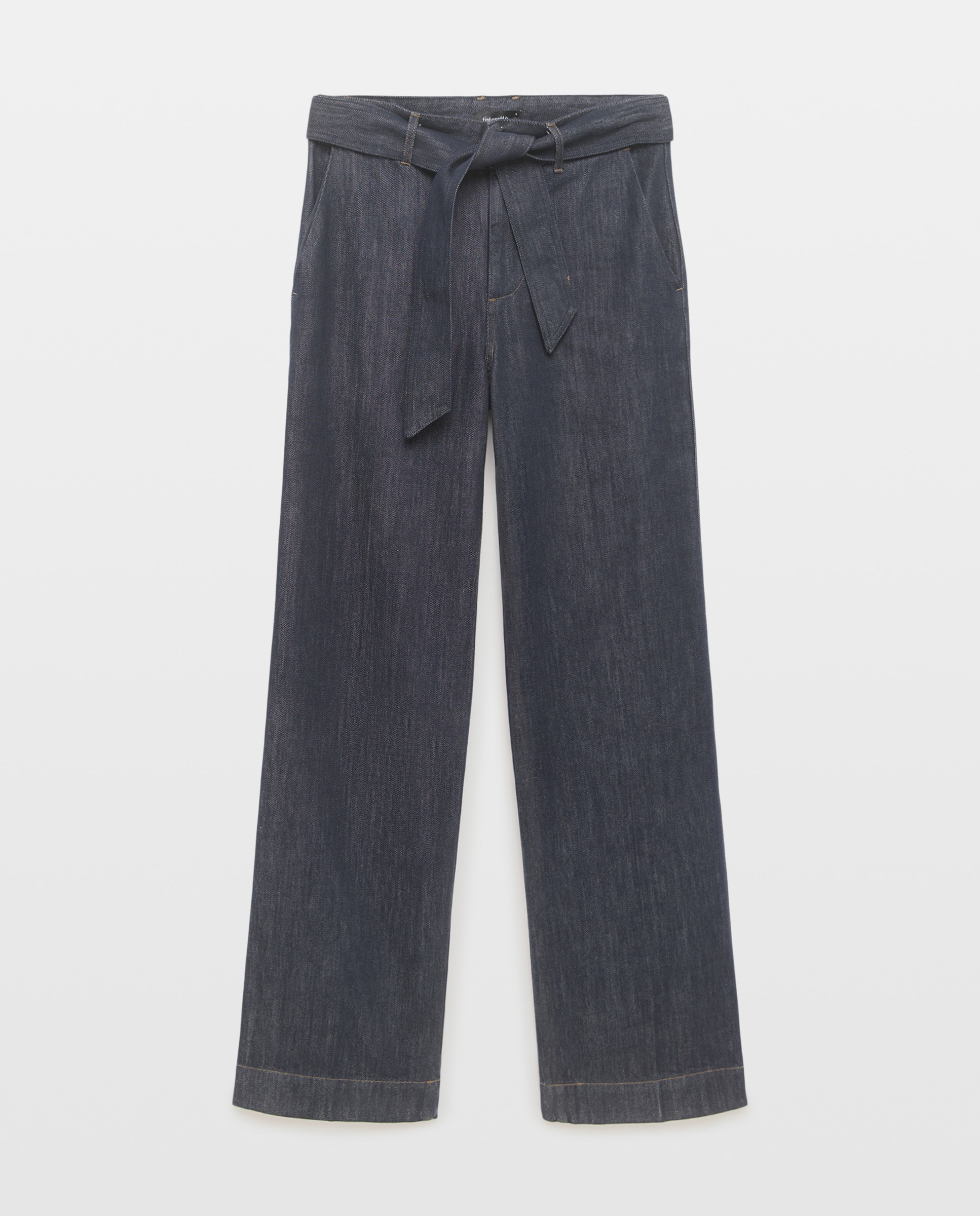 Jeans com Cinto Cinzento-escuro-4