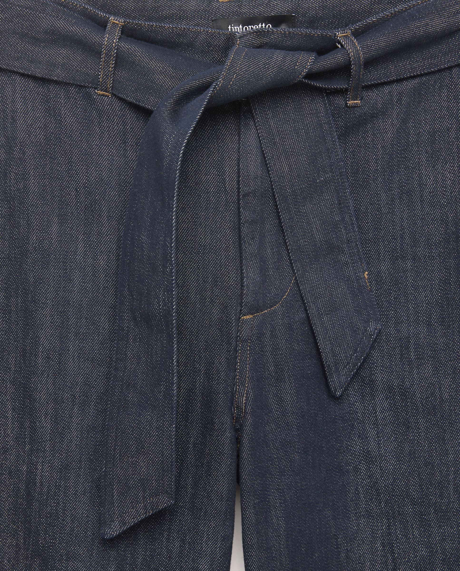 Jeans com Cinto Cinzento-escuro-5