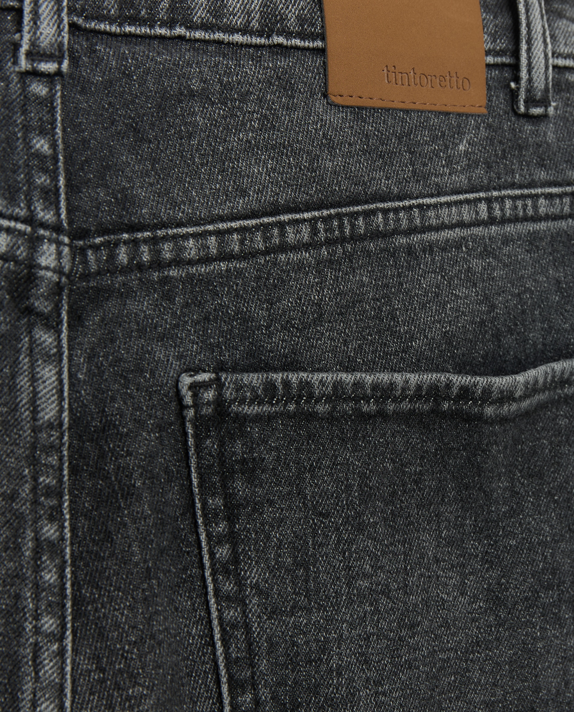 Jeans recto de mujer con costura central - Tintoretto - 830 Antracita 830 Antracita-5