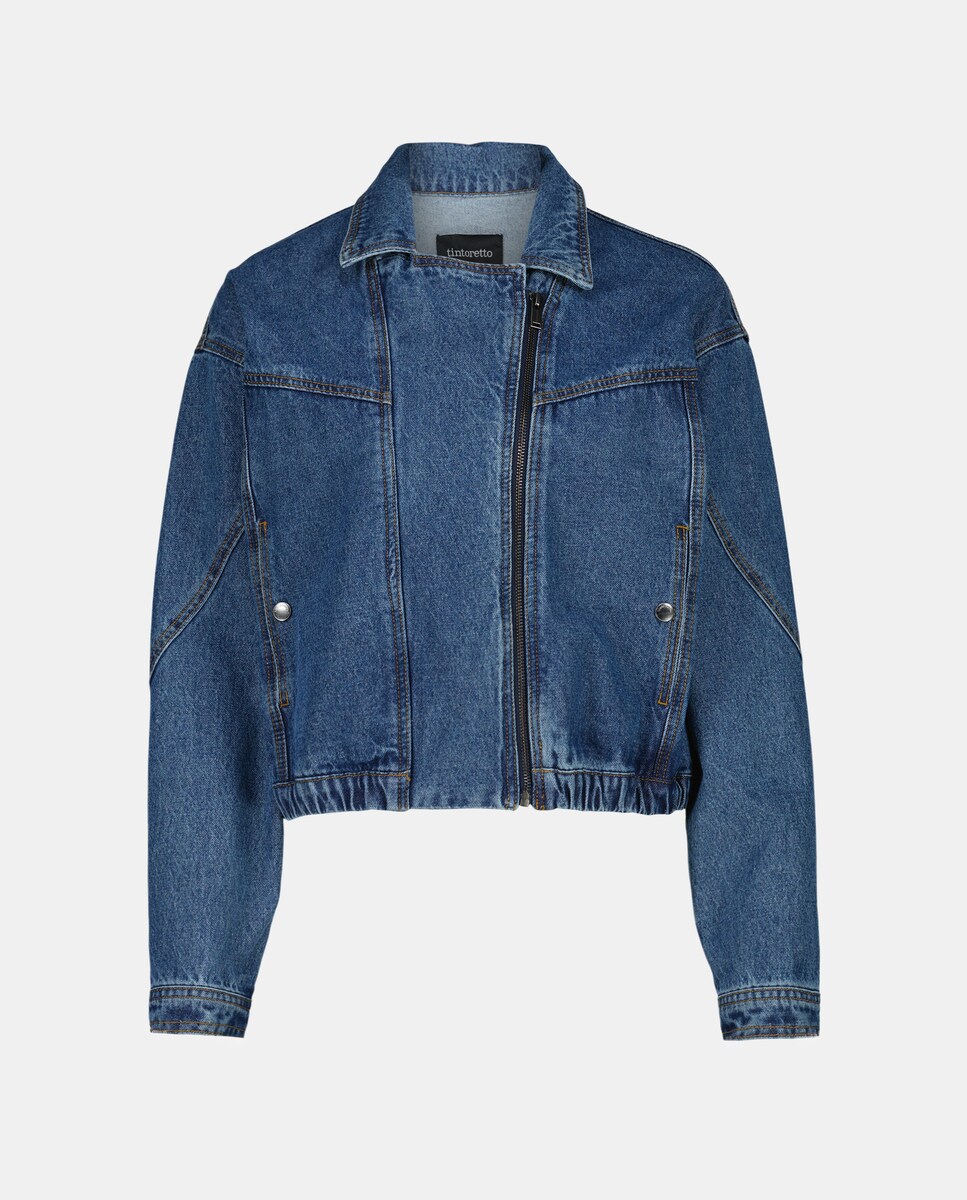 Chaqueta vaquera de mujer detalles trenza · Tintoretto · El Corte