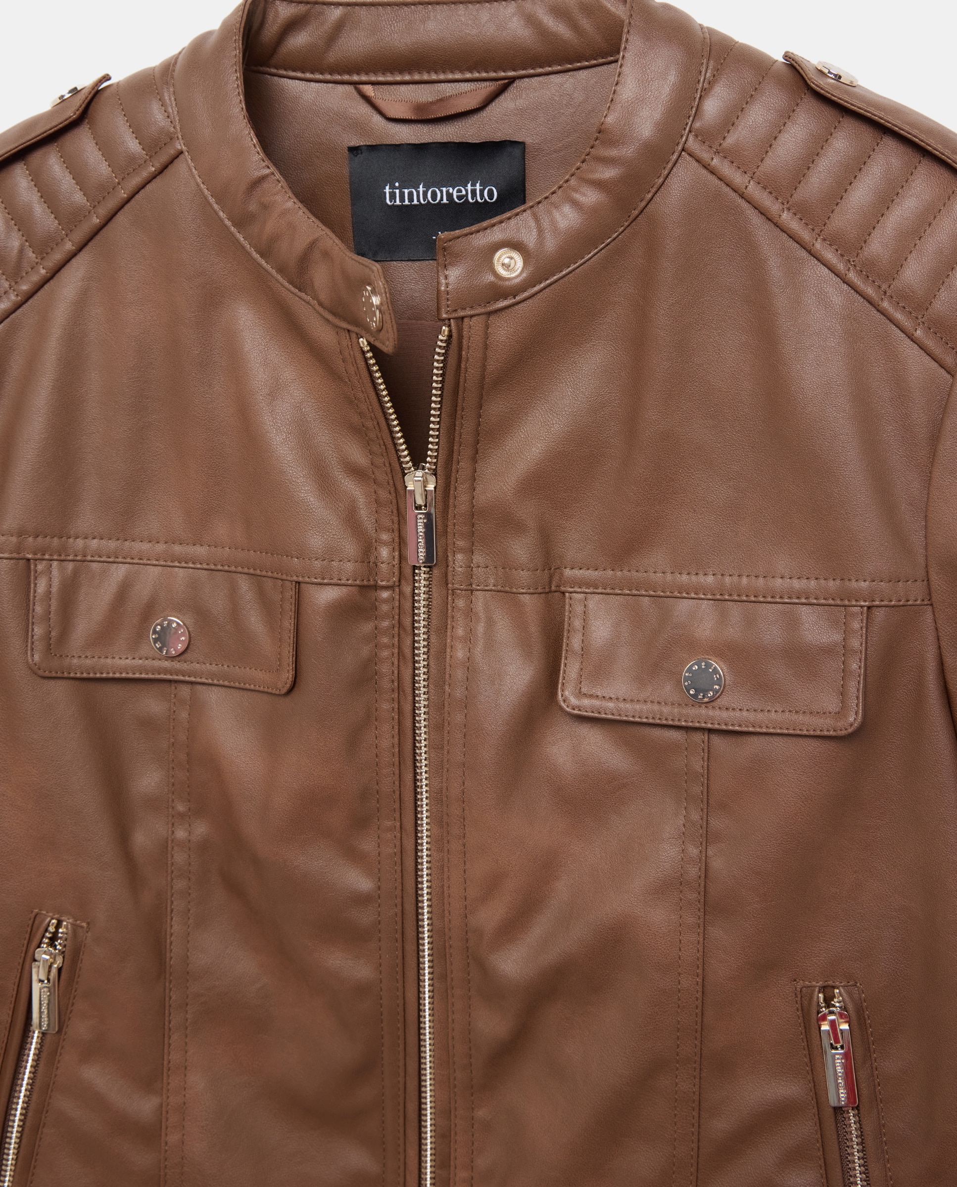 Biker com Efeito de Pele 730 Camel-2