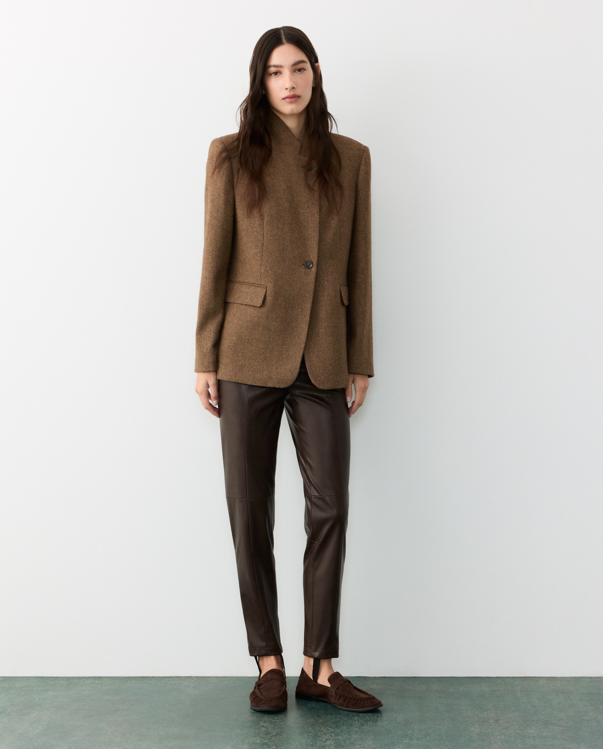 Blazer entallada cierre cruzado - Tintoretto - 730 Camel 730 Camel-1