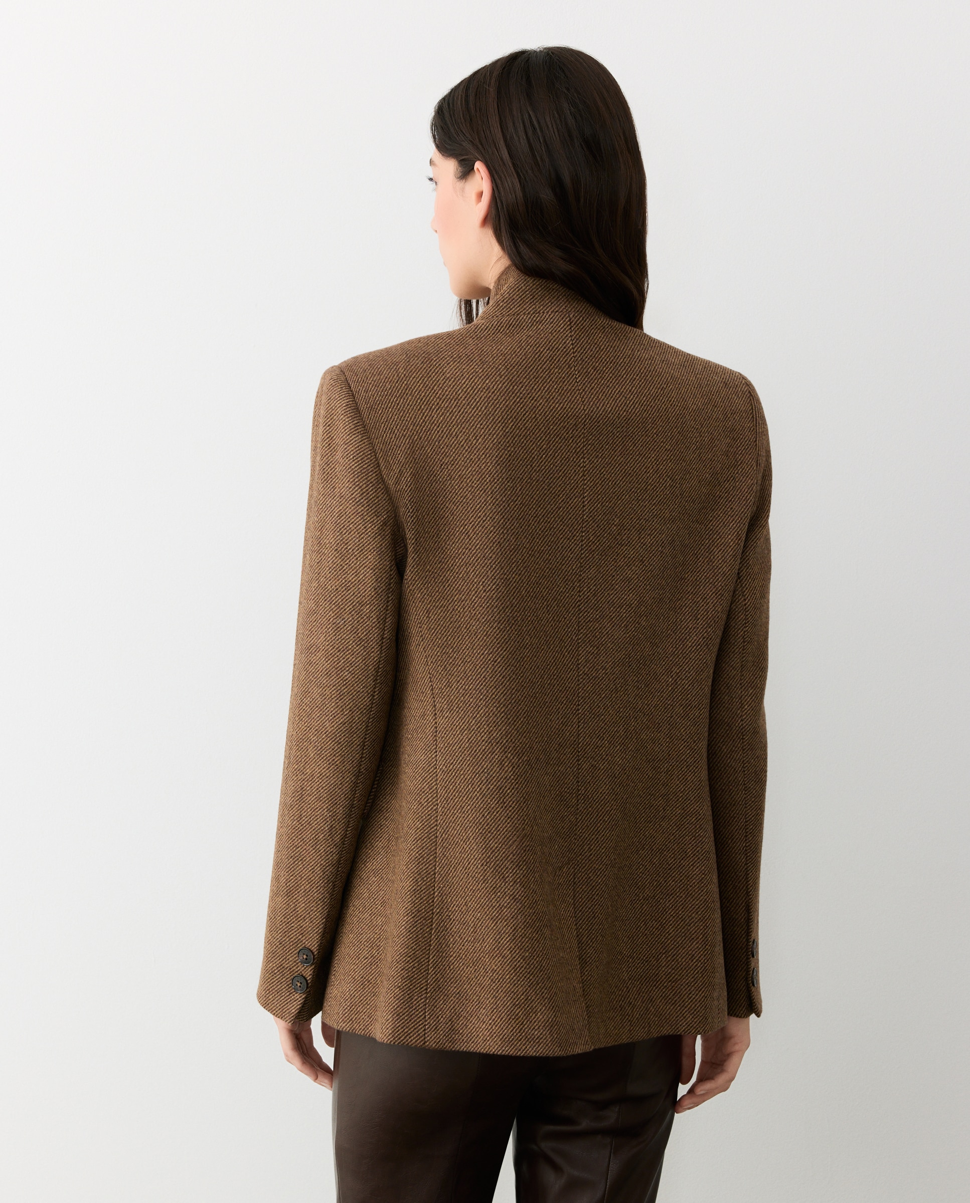 Blazer entallada cierre cruzado - Tintoretto - 730 Camel 730 Camel-3