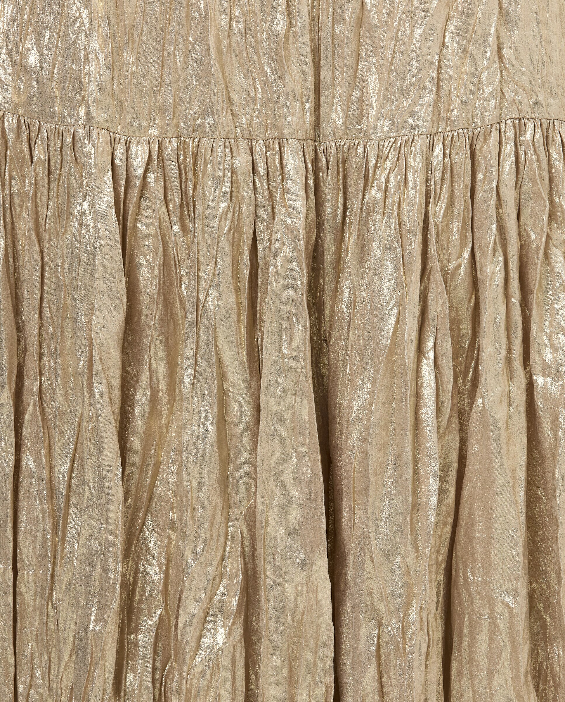 Saia Comprida Enrugada 390 Ouro-5