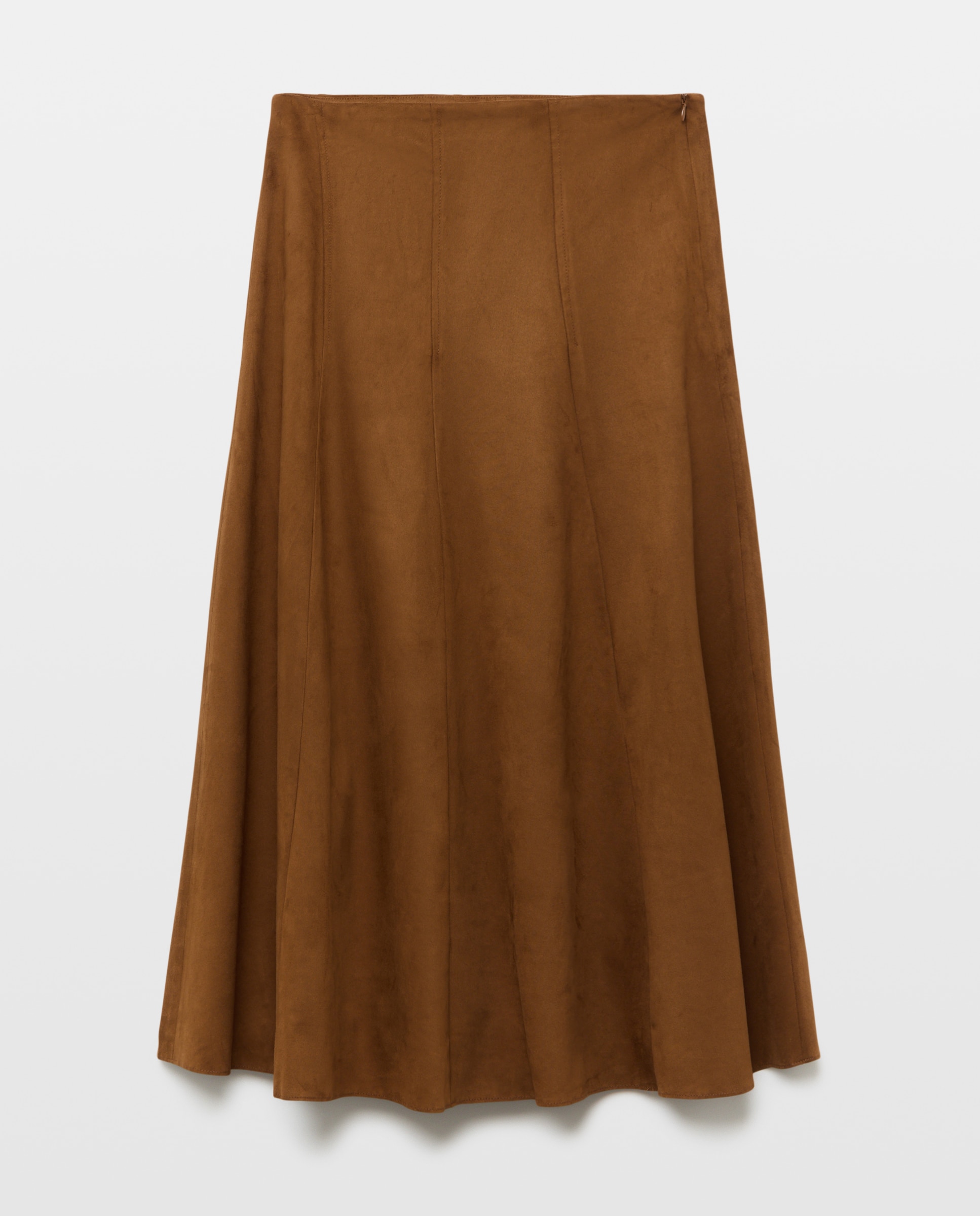 Falda midi antelina - Tintoretto - 730 Camel 730 Camel-4