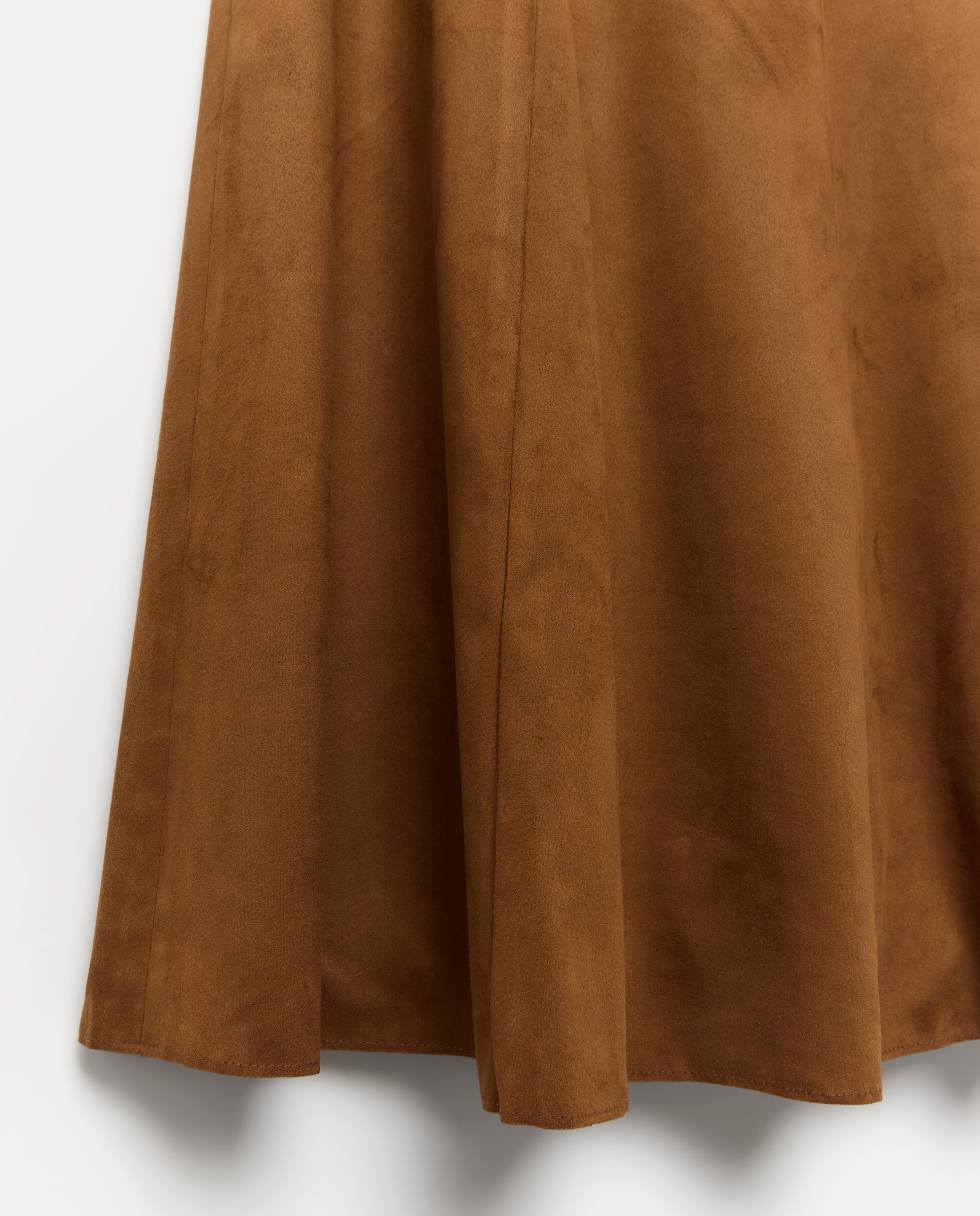 Falda midi antelina - Tintoretto - 730 Camel 730 Camel-5