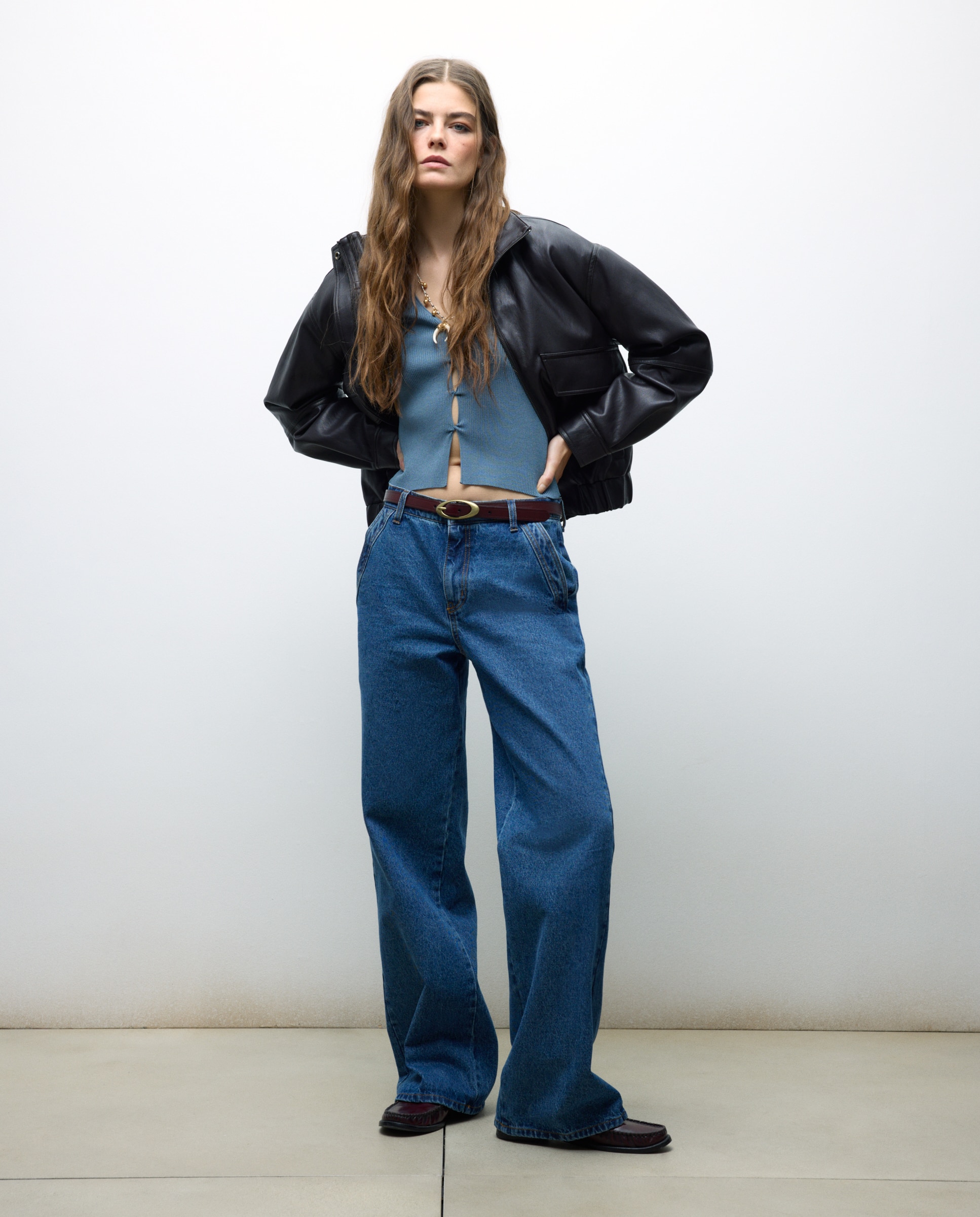 Imagem 0 de Camisola de Malha de Manga Comprida com Nós