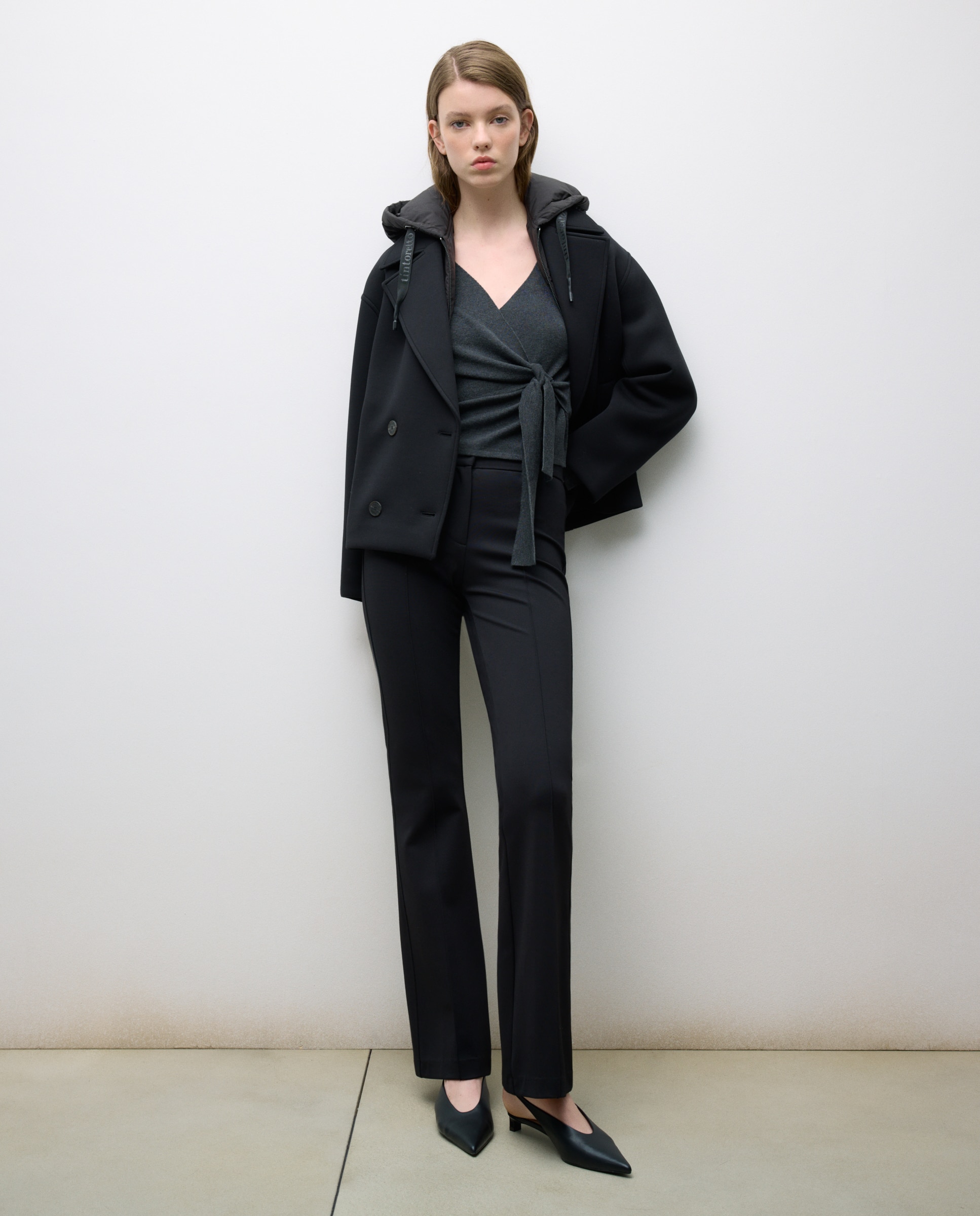 Camisola de malha cruzada com manga comprida 830 Antracite-4