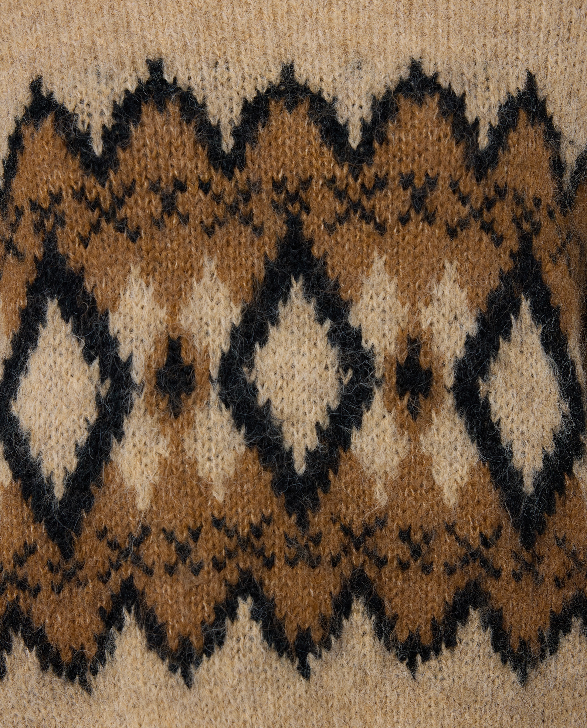 Camisola de malha jacquard com manga comprida 730 Camel-6