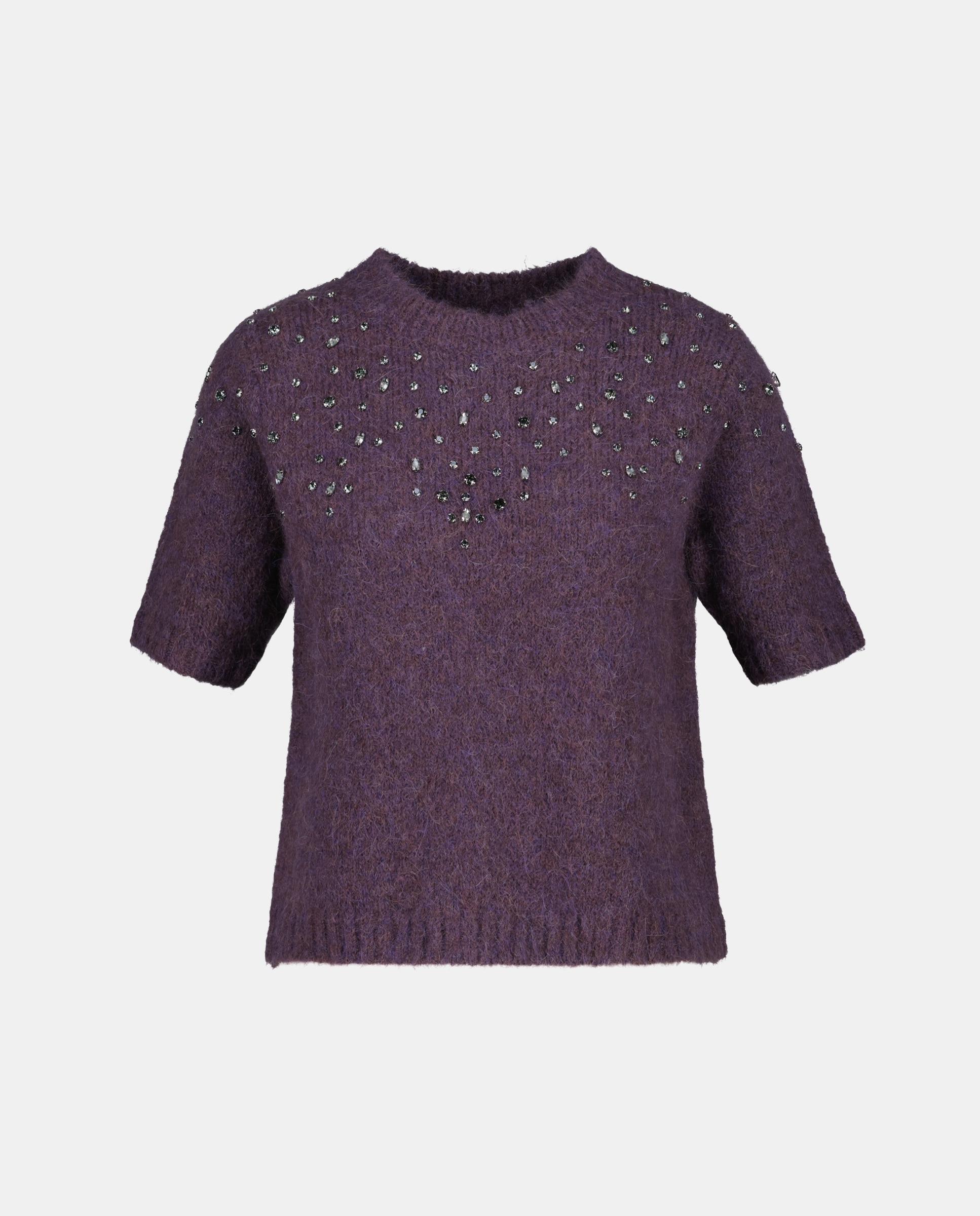 Camisola de Malha de Poliamida Lisa 284 Lilás-5