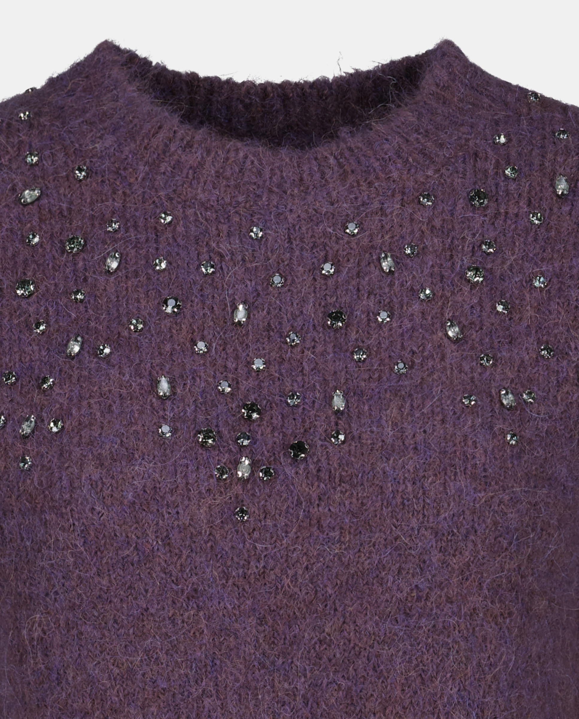 Camisola de Malha de Poliamida Lisa 284 Lilás-6