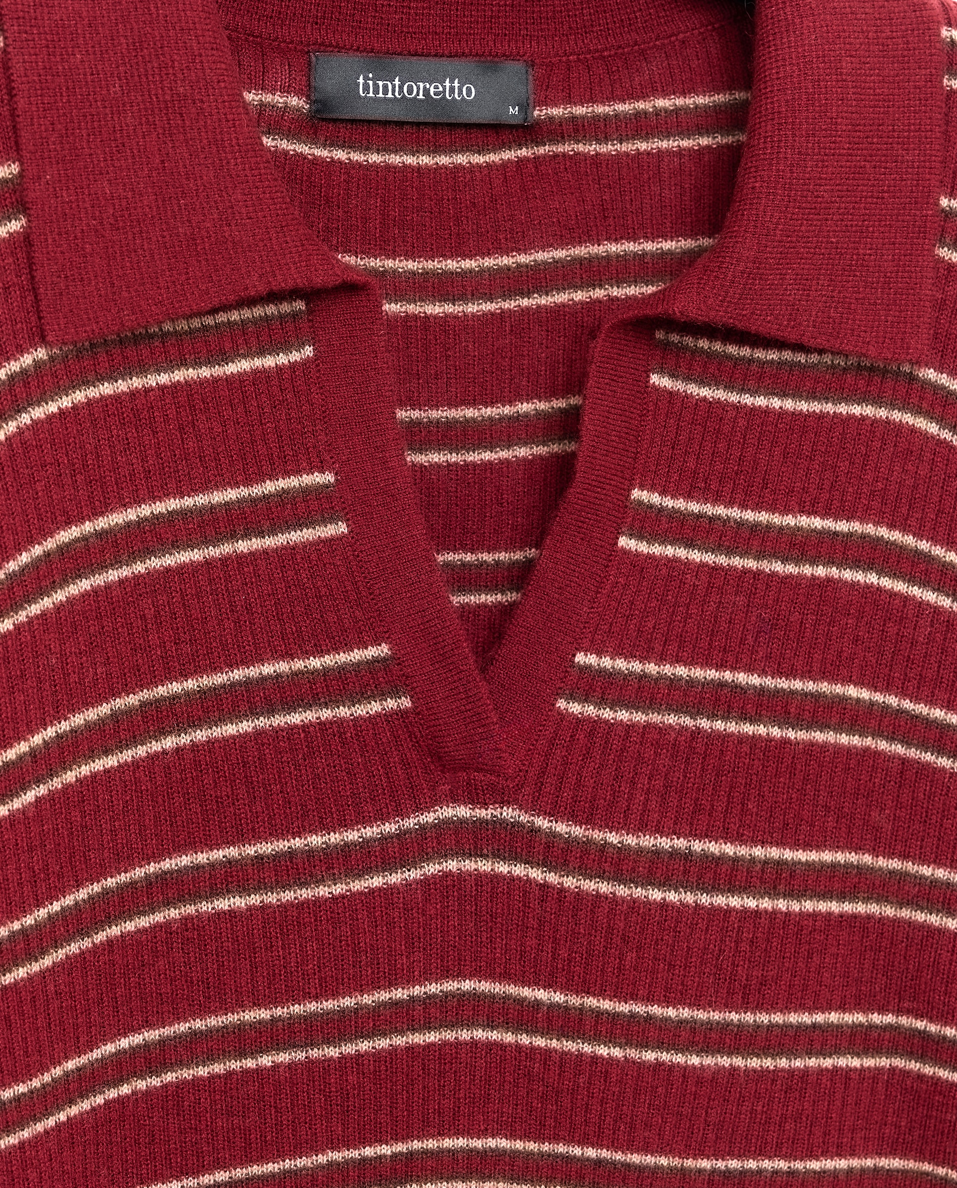Imagen 5 de Jersey de mujer de manga larga con cuello polo - Tintoretto - Rojo Rojo