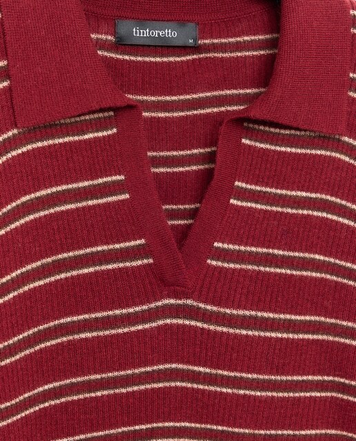 Jersey de mujer de manga larga con cuello polo