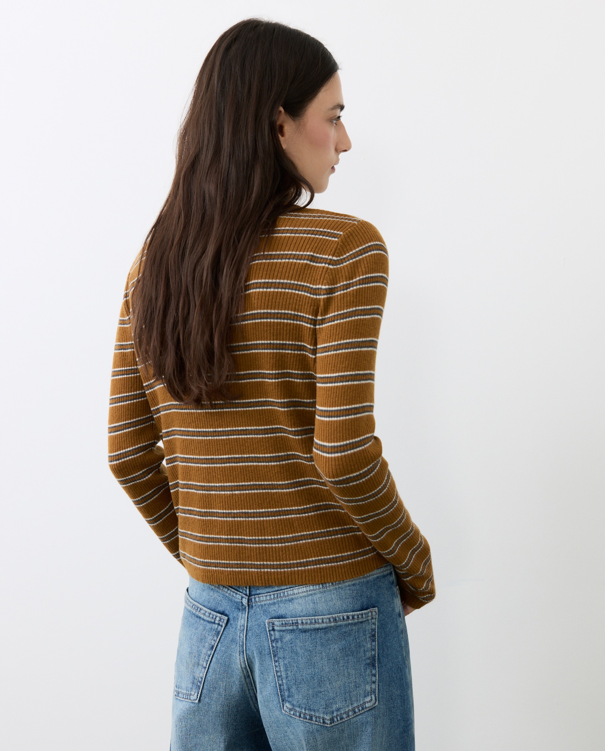 Imagen 2 de Jersey de mujer de manga larga con cuello polo - Tintoretto - Verde Verde