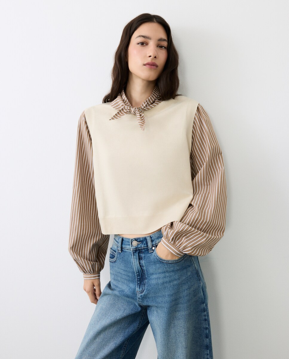 Imagen 0 de Jersey combinado de mujer 150 Vainilla