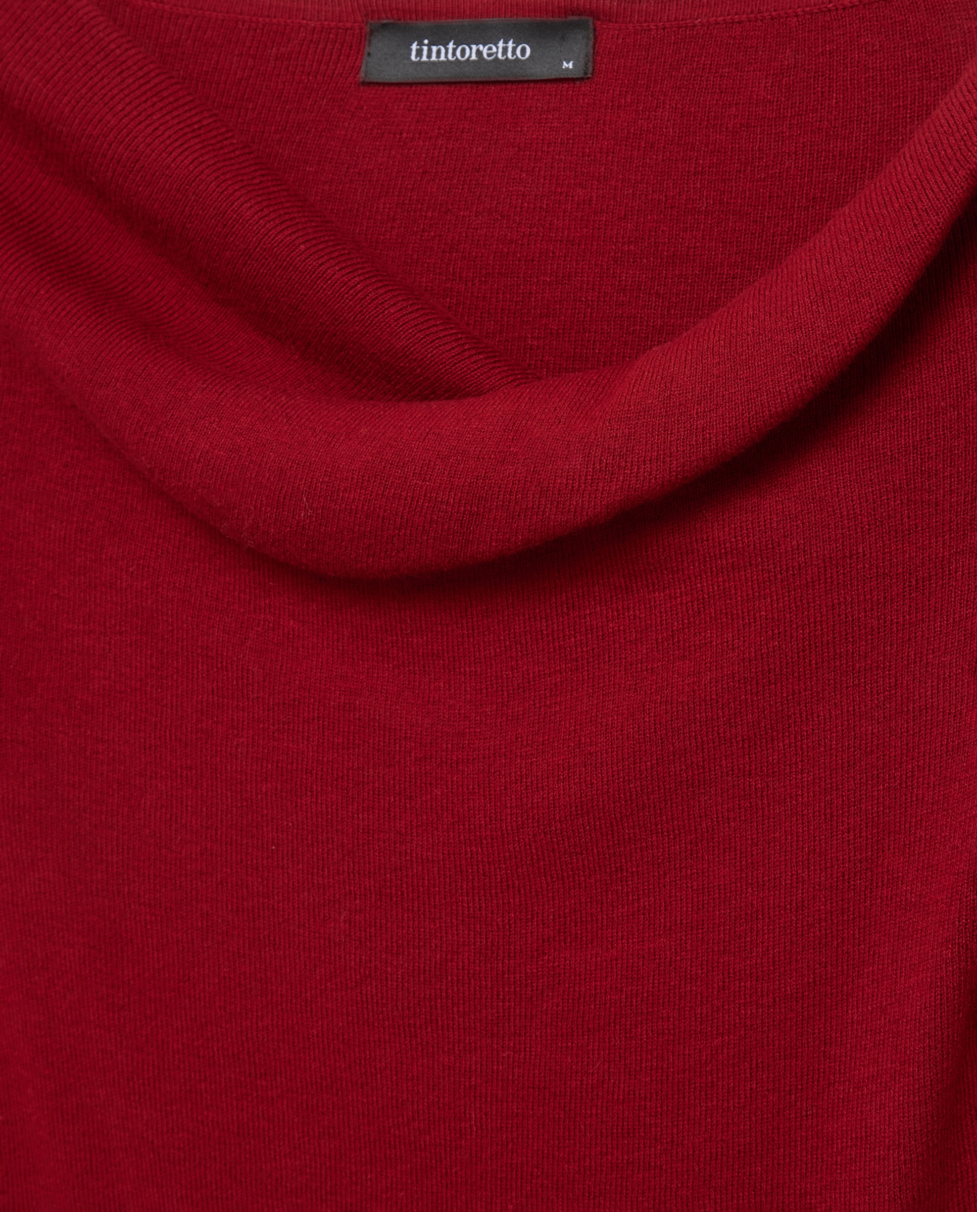 Suéter de mujer cuello drapeado - Tintoretto - Bermellon Bermellon-6
