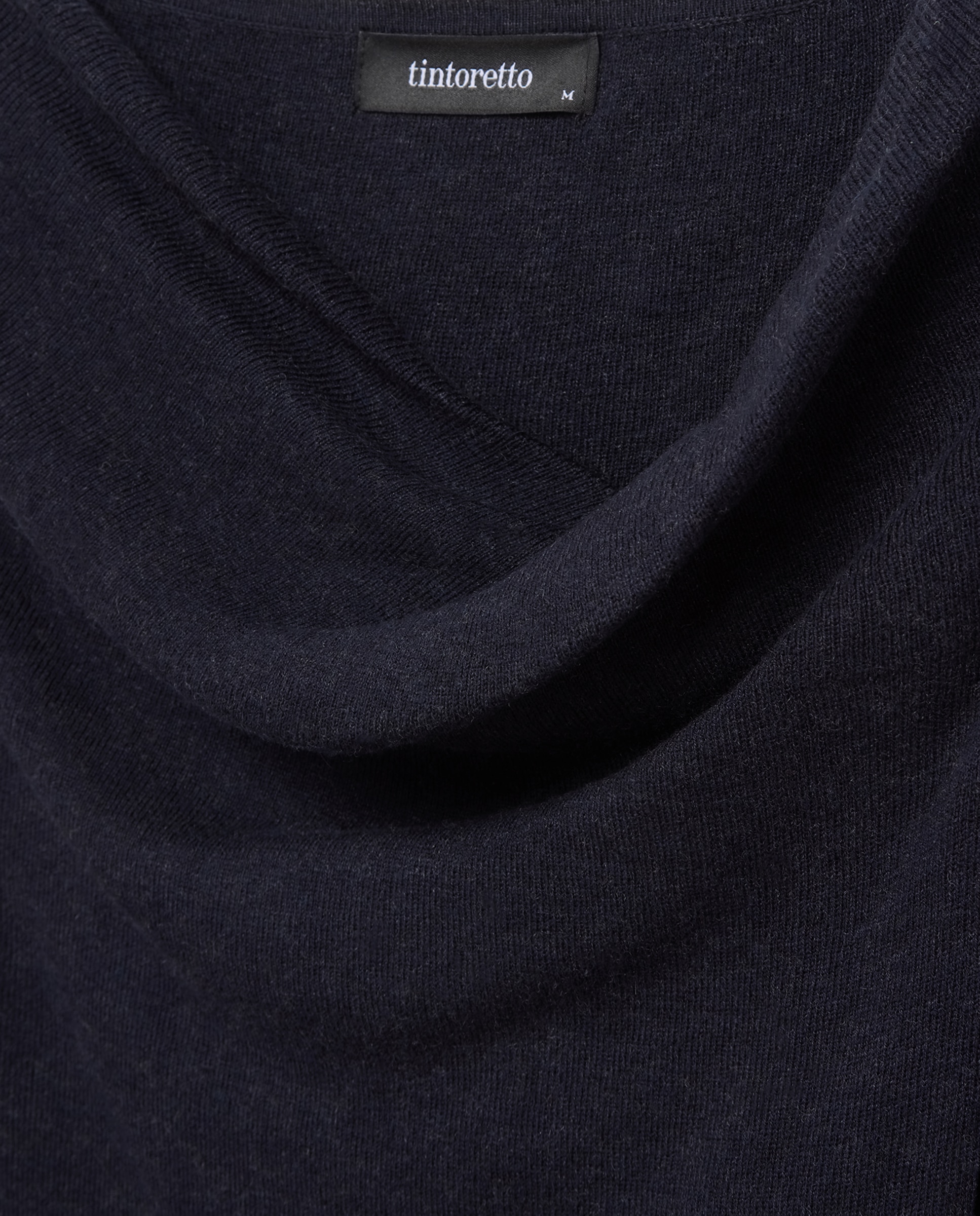 Camisola com Gola Drapeada 440 Azulão-4