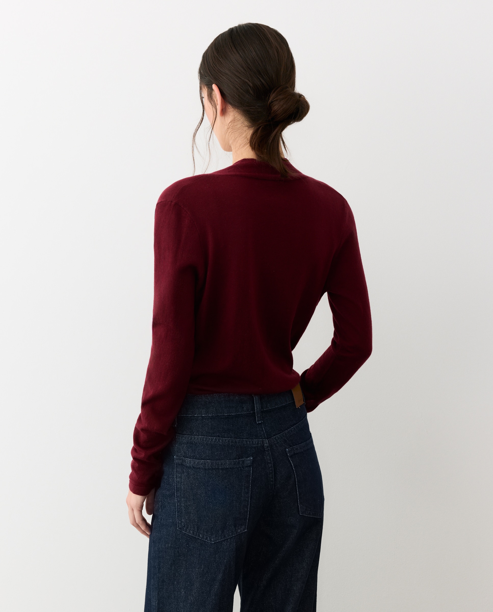 Suéter body de mujer en punto - Tintoretto - 291 Berenjena 291 Berenjena-2