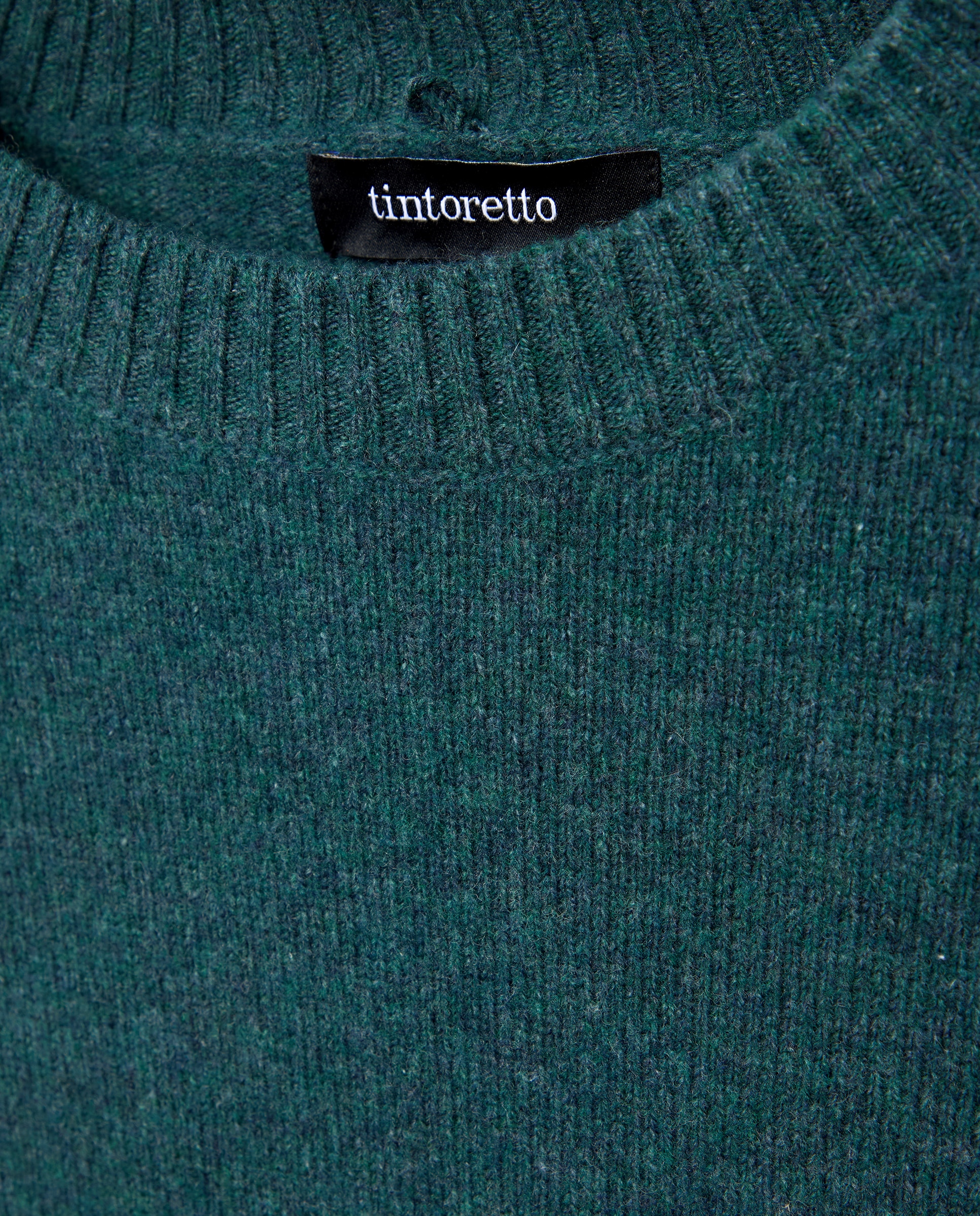 Suéter de mujer cuello desmontable - Tintoretto - 530 Verde oscuro 530 Verde oscuro-6