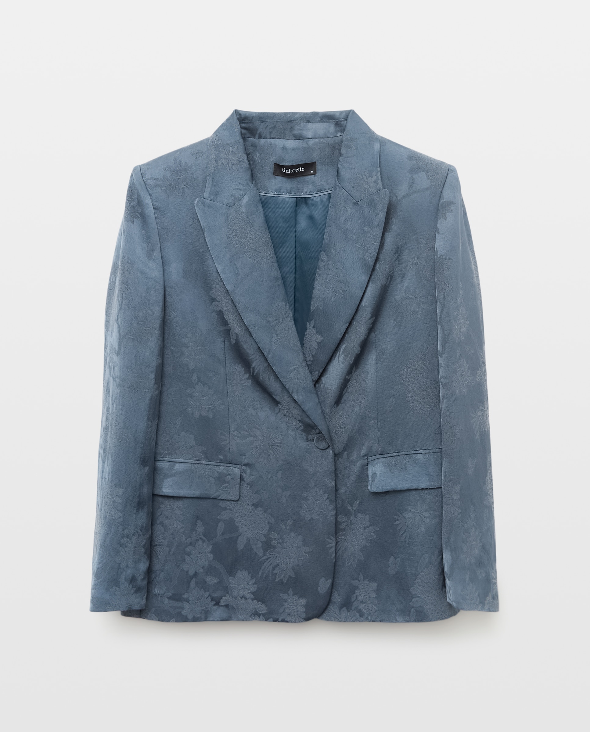 Blazer de Jacquard Azul-escuro-5