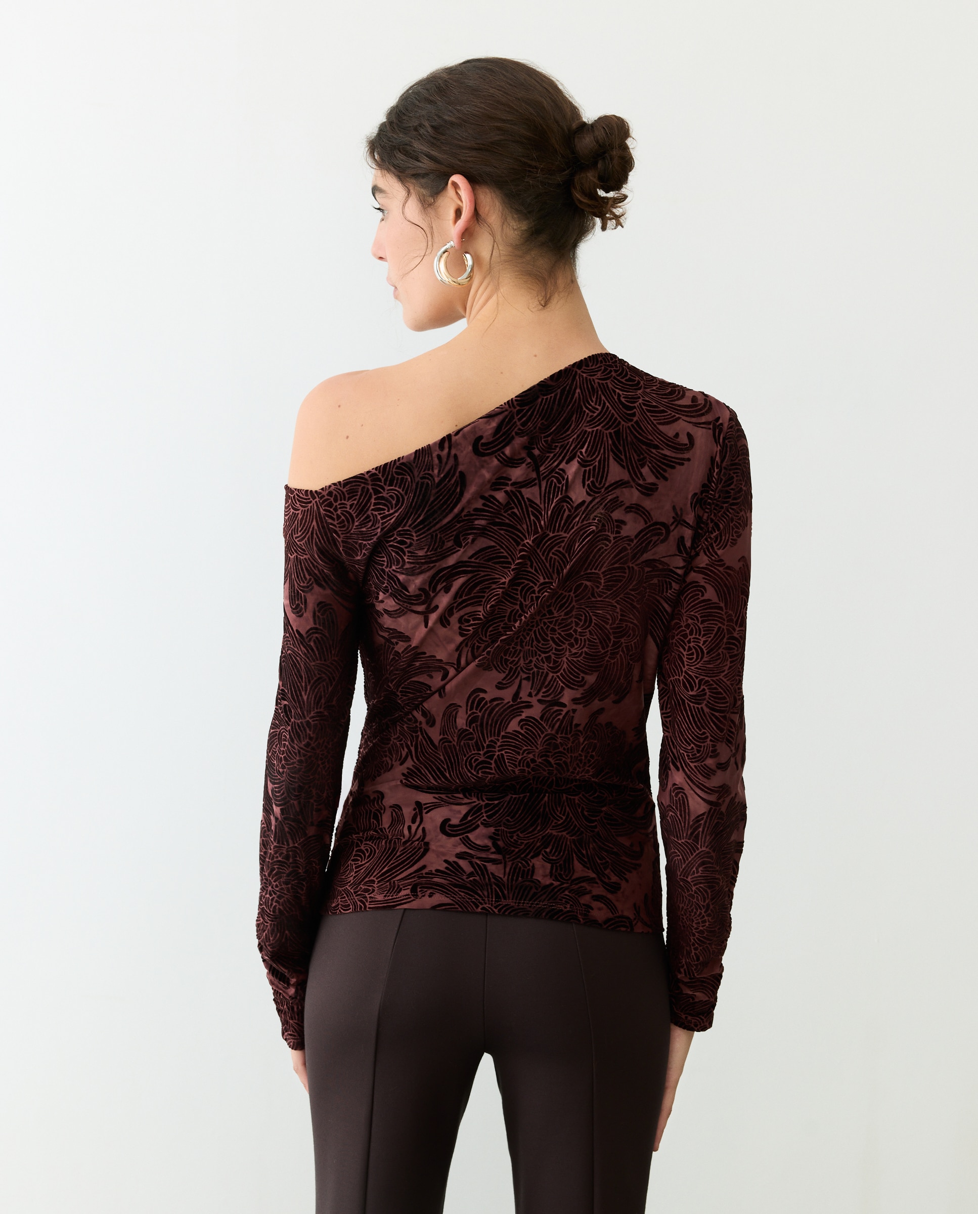 Imagen 3 de Camiseta manga larga estampada de mujer - Tintoretto - Rosa Rosa