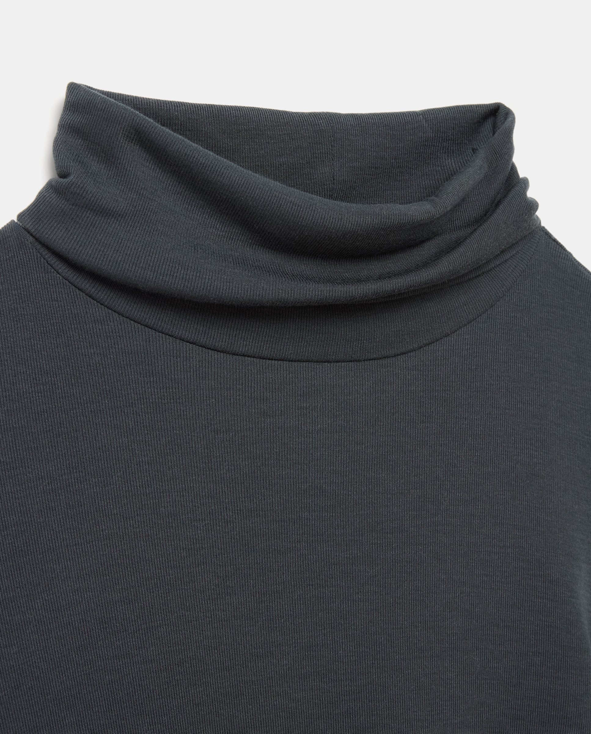 Camiseta de mujer manga larga cuello cisne - Tintoretto - 530 Verde oscuro 530 Verde oscuro-5