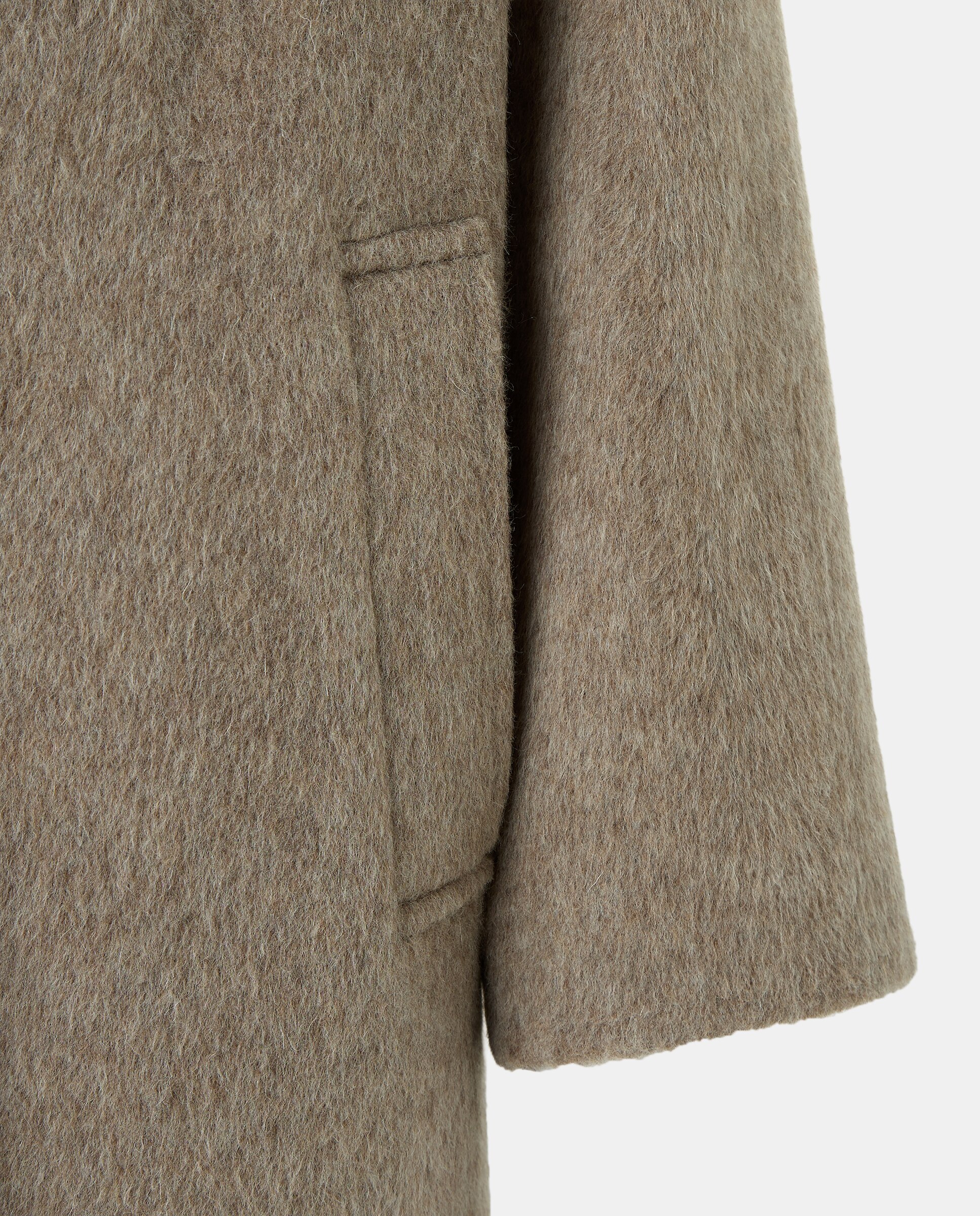 Sobretudo Comprido Liso Vison Claro-6