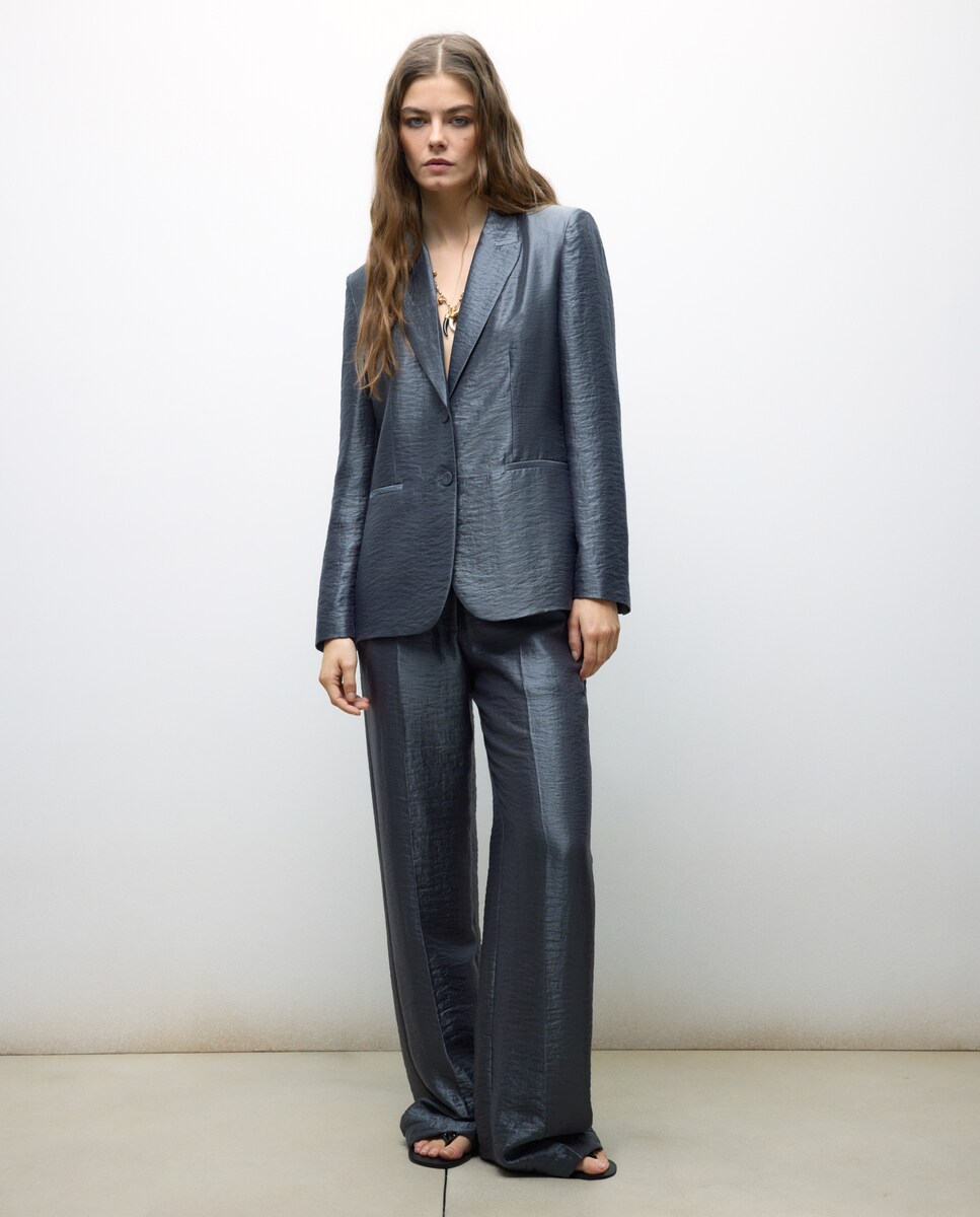 Pantalón de traje de mujer laminado · Tintoretto · El Corte Inglés