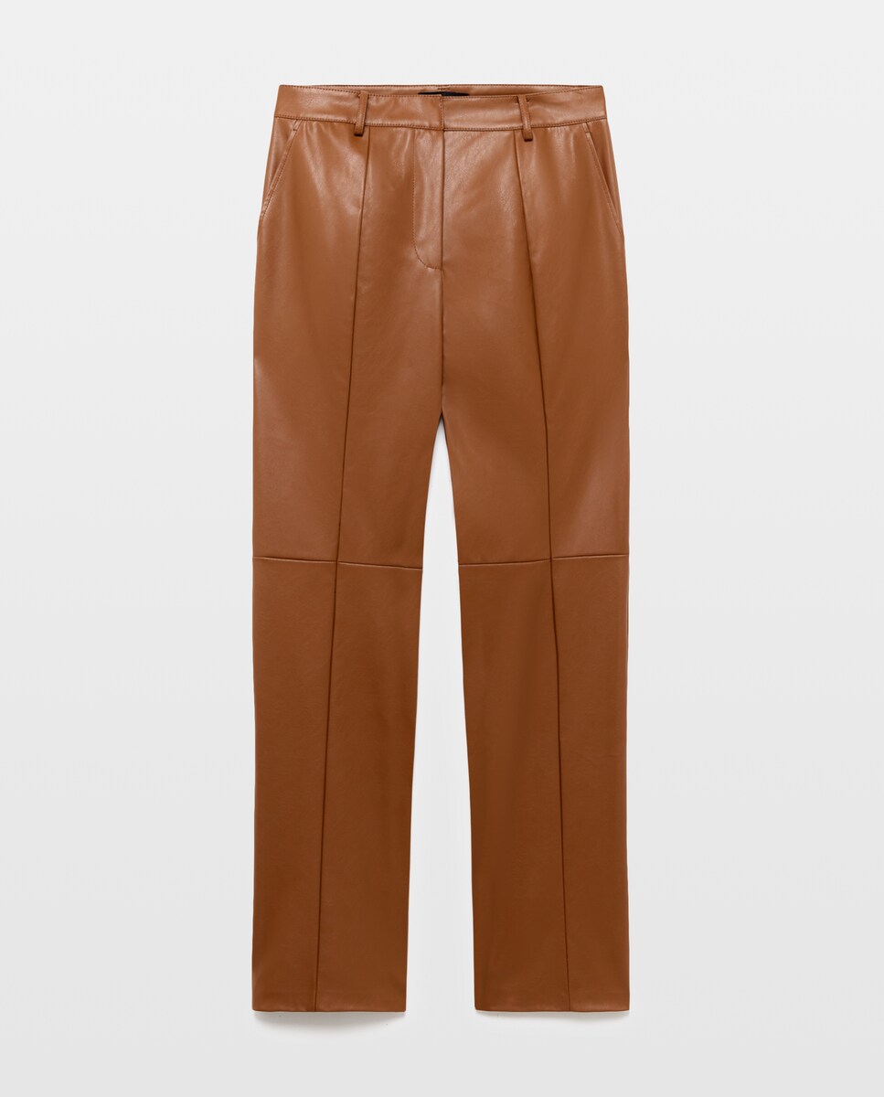 Imagen 1 de Pantalón de mujer efecto piel Negro