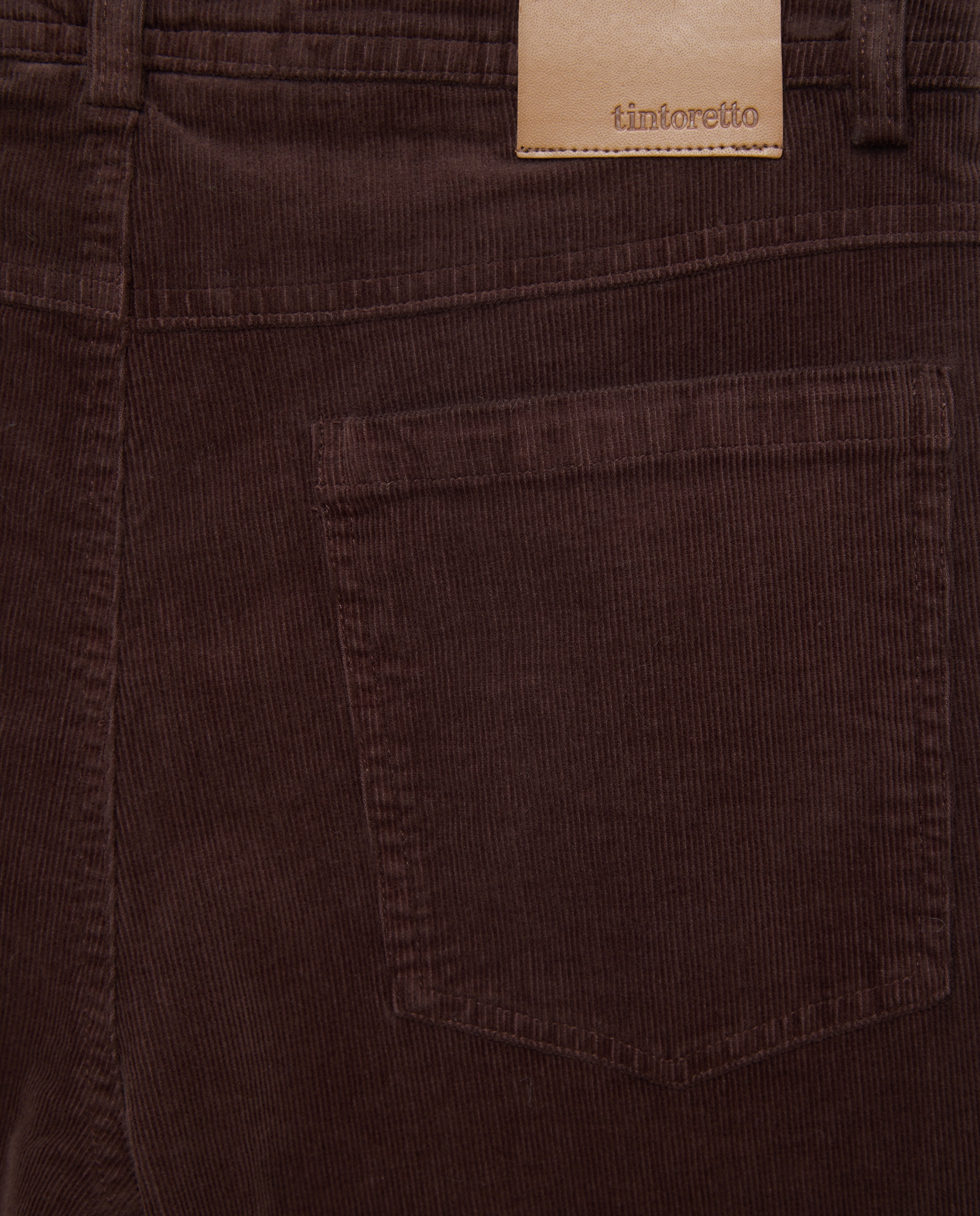 Pantalón pana flare de mujer - Tintoretto - Negro Negro-5