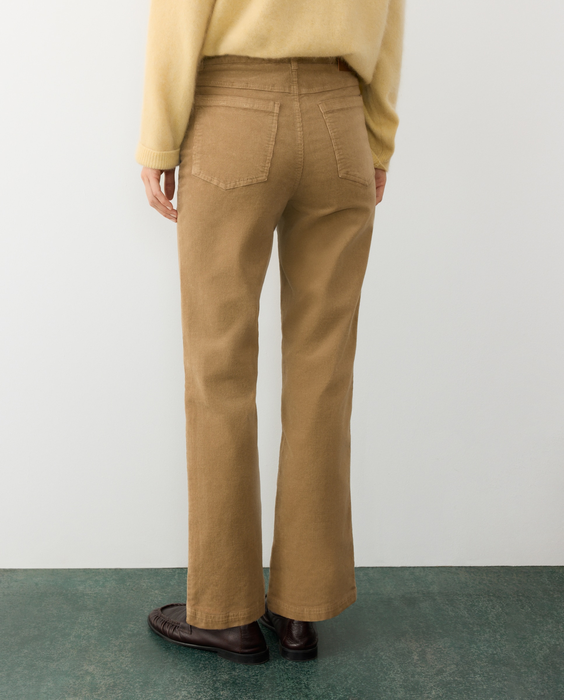Pantalón pana cropped de mujer - Tintoretto - Negro Negro-3