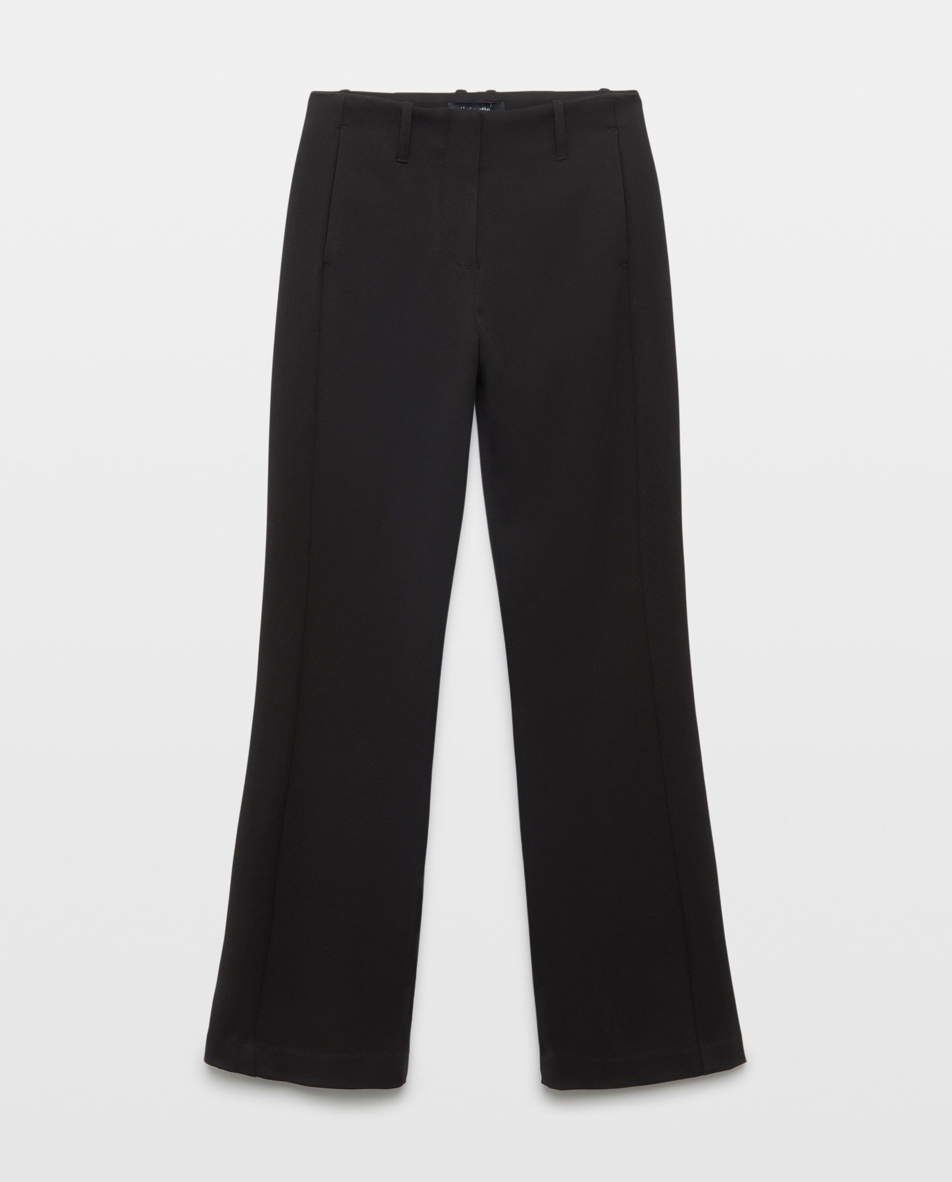 Imagen 4 de Pantalón de campana liso de mujer - Tintoretto - Negro Negro