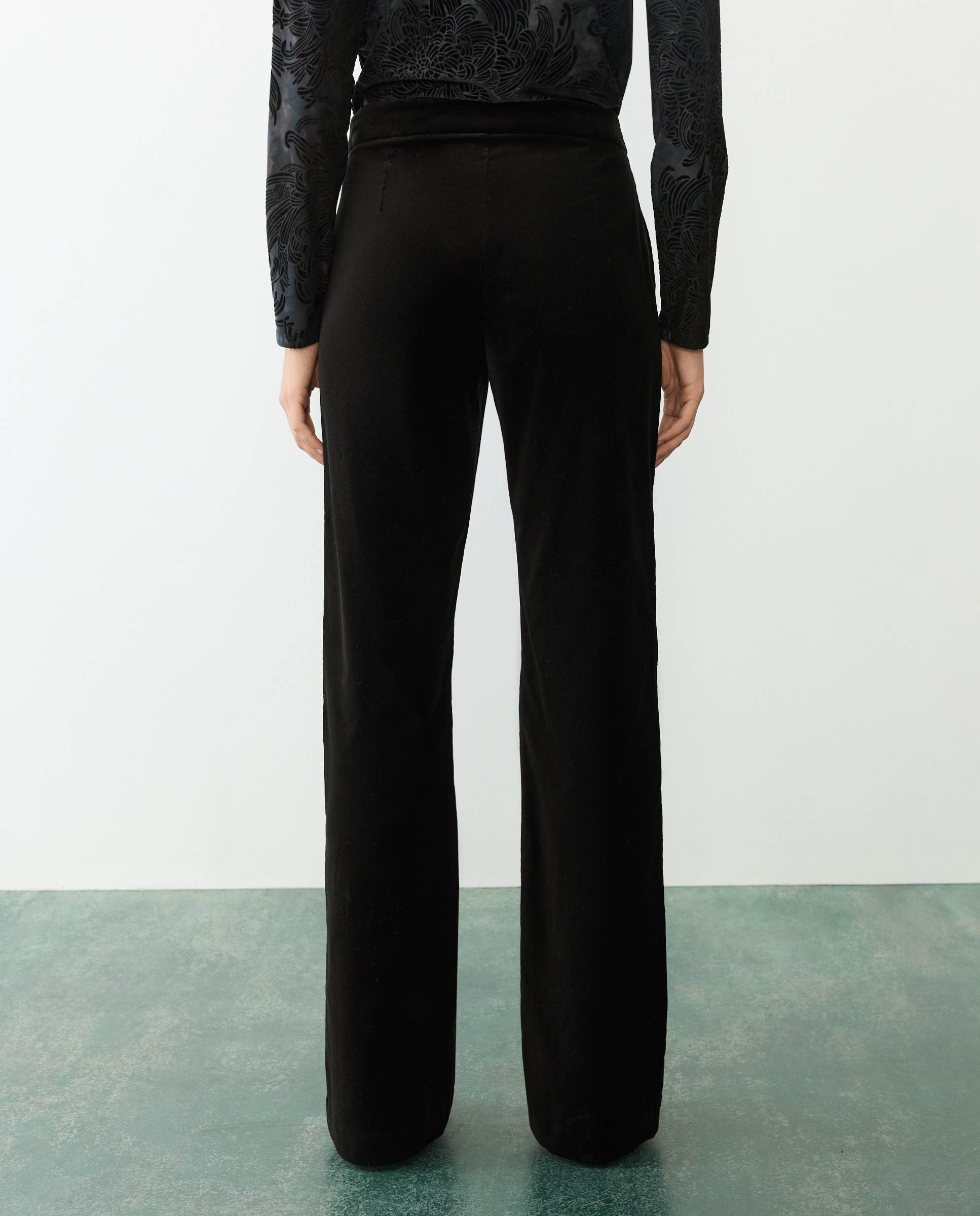 Pantalón velvet - Tintoretto - Negro Negro-3