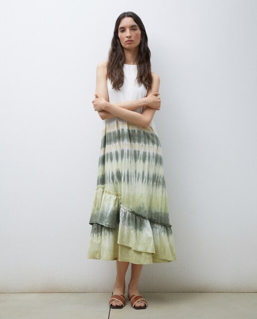 Imagem 0 de Vestido de Alças Halter com Folho Assimétrico