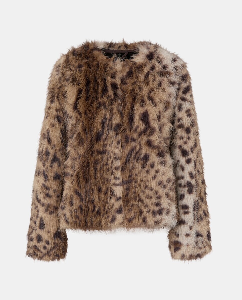 Blusão com Animal Print Branco-5