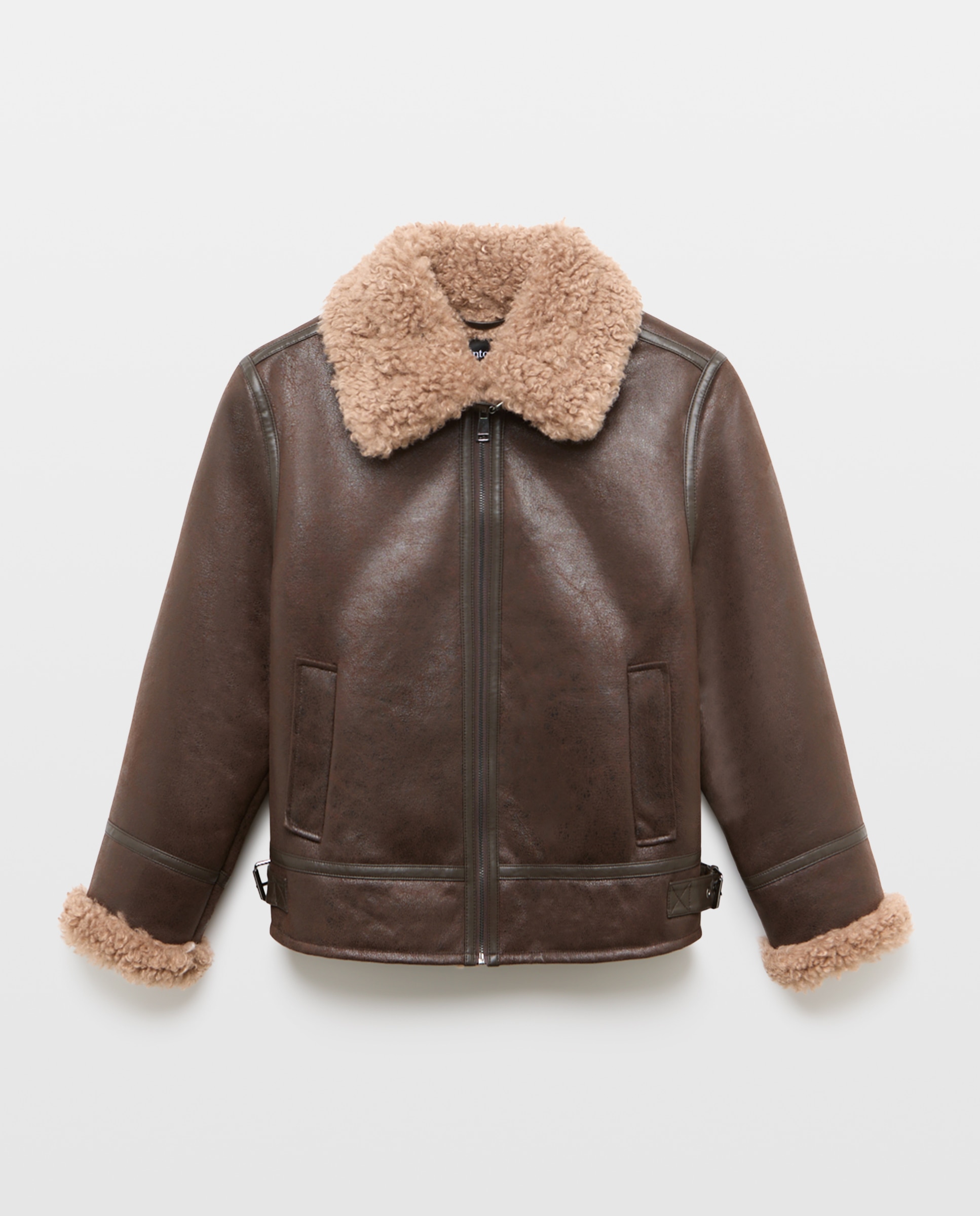 Chaquetón doble faz de mujer - Tintoretto - Marrón Marrón-5