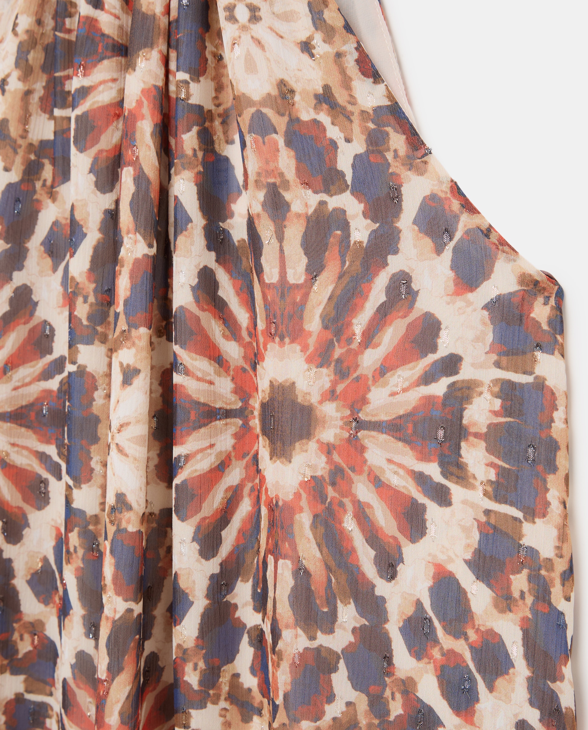 Vestido comprido com gola halter Castanho-6