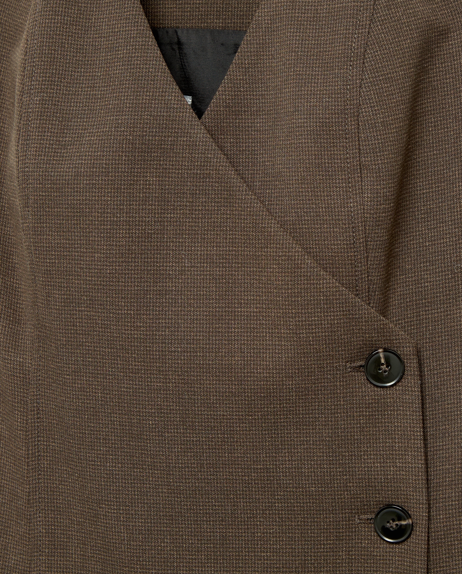Vestido Jardineiras aos Quadrados Preto-5