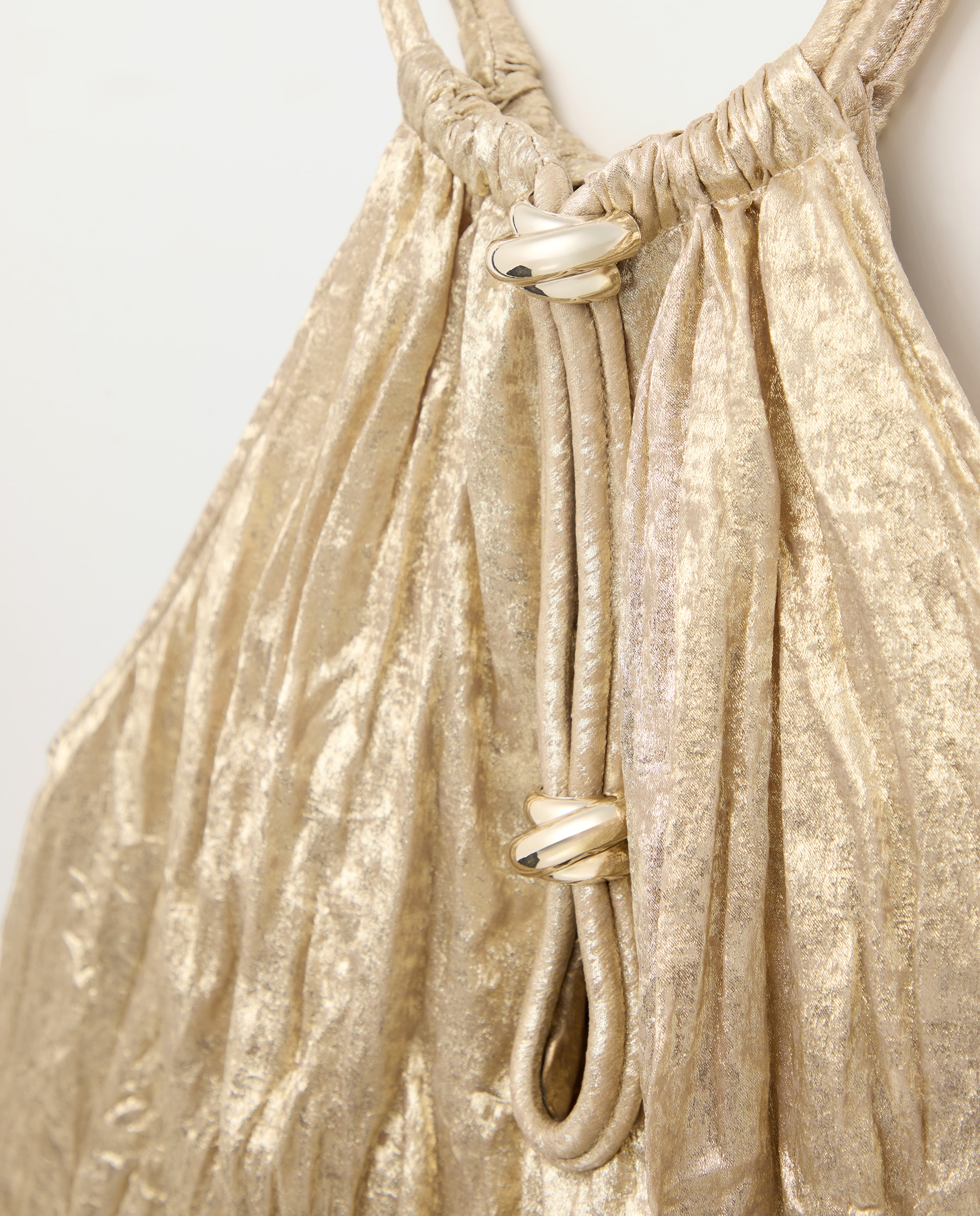 Imagen 6 de Blusa de mujer sin mangas con fornituras - Tintoretto - 390 Oro 390 Oro