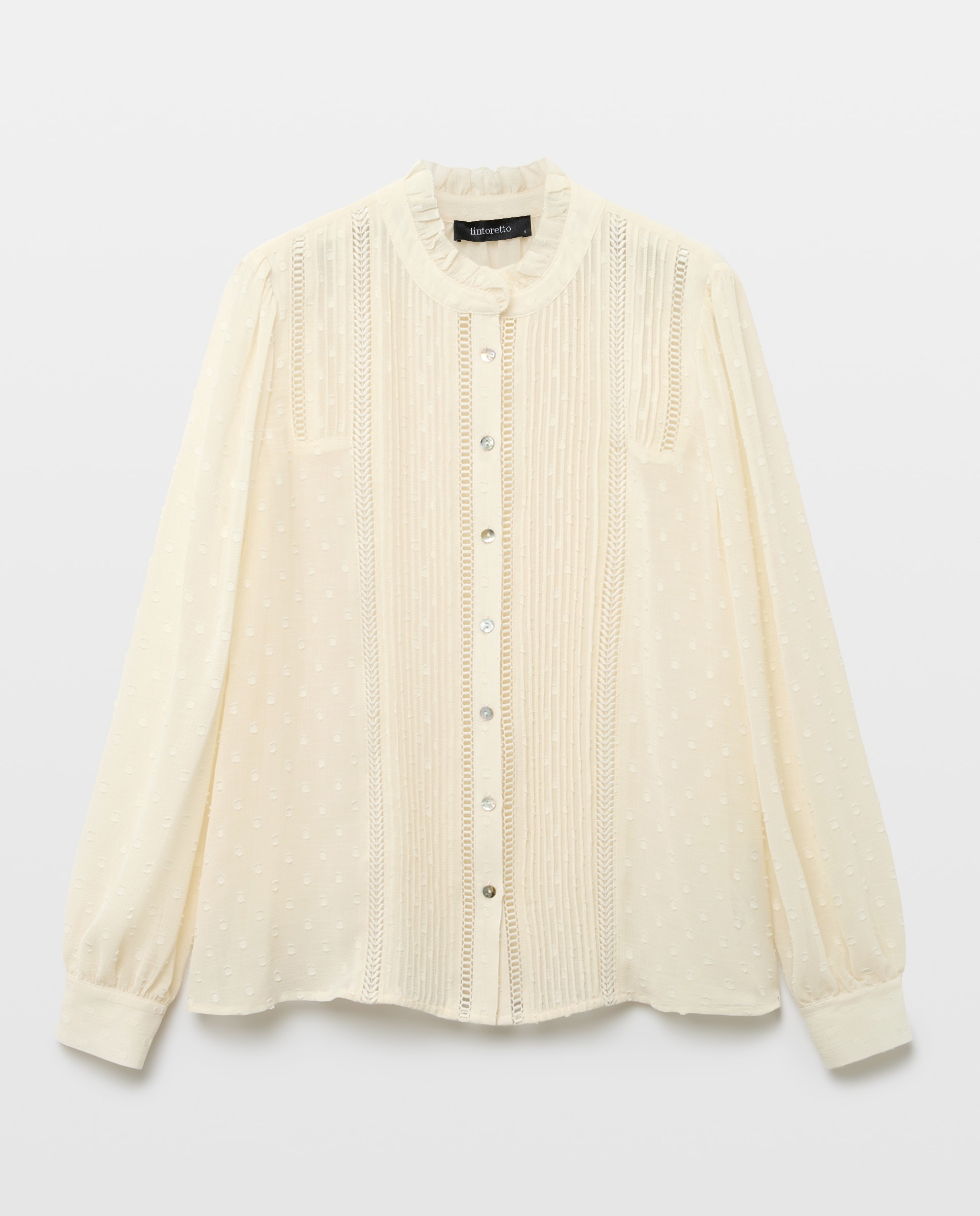 Imagem 0 de Blusa com Pregas e Plumetti