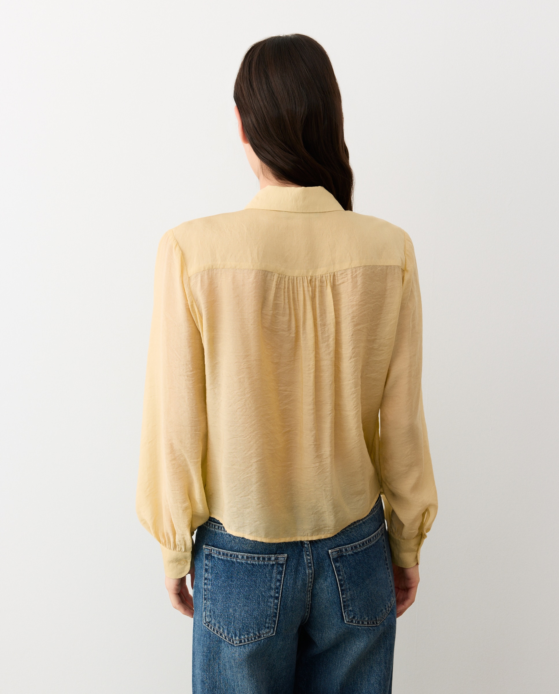 Blusa de mujer botón joya - Tintoretto - 300 Amarillo 300 Amarillo-3
